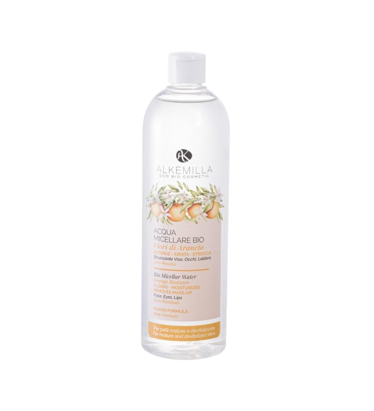 Alkemilla Facial Cleanser Tonic Micellar Orange Flower Water - 500 ml