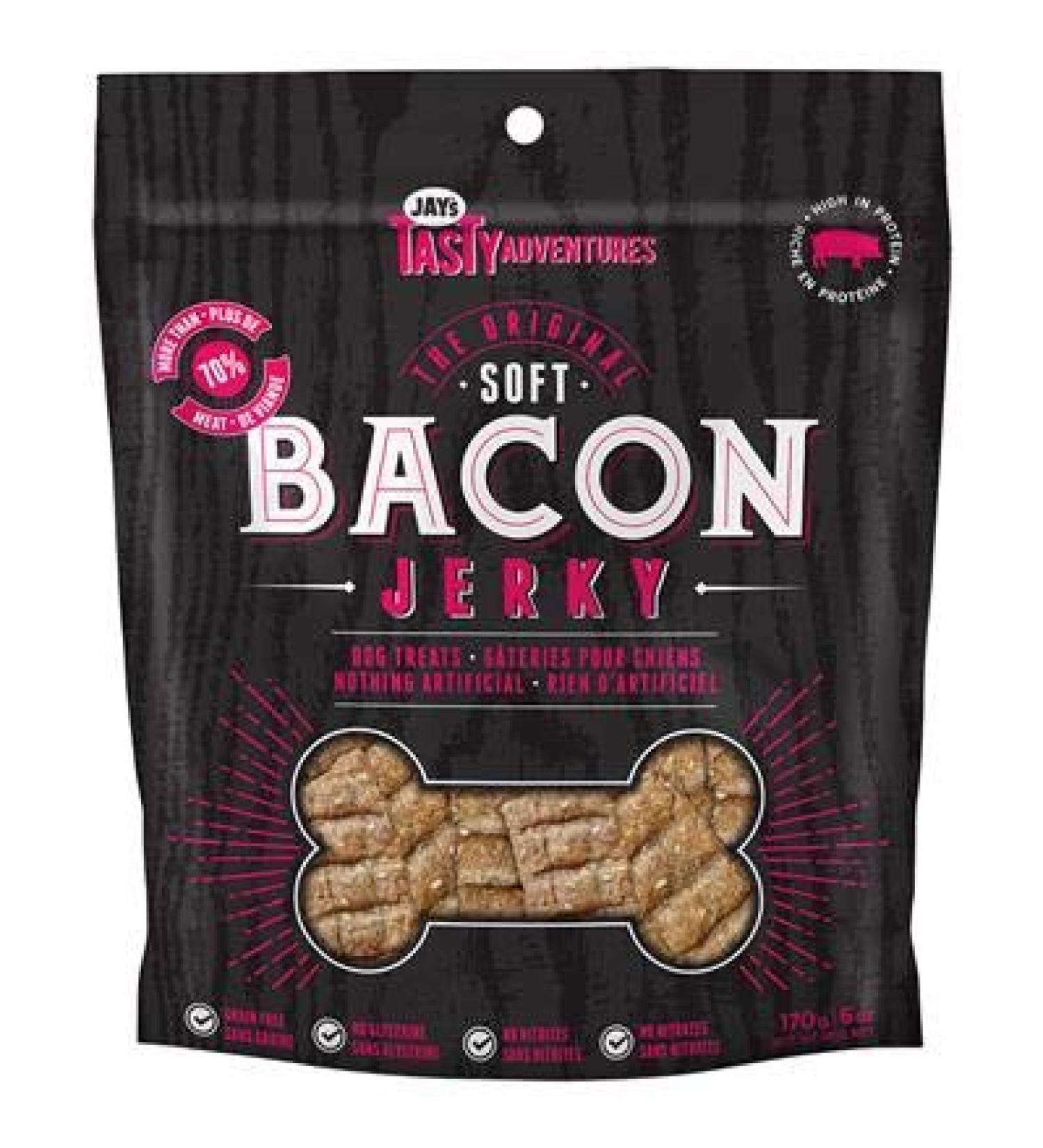 Jay's Tasty Adventures Soft Bacon Jerky 170gm