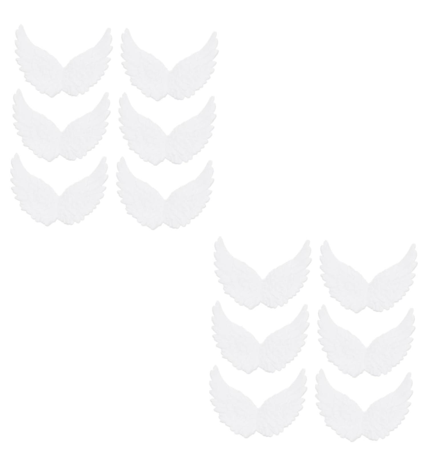 COHEALI 12 Pcs Christmas Centerpieces Plastic Angel Wings Diy Angel Wings Accessories Bottle Blowing Variety White 5x2pcs 18x14cmx2pcs - Buy Online on GoSupps.com