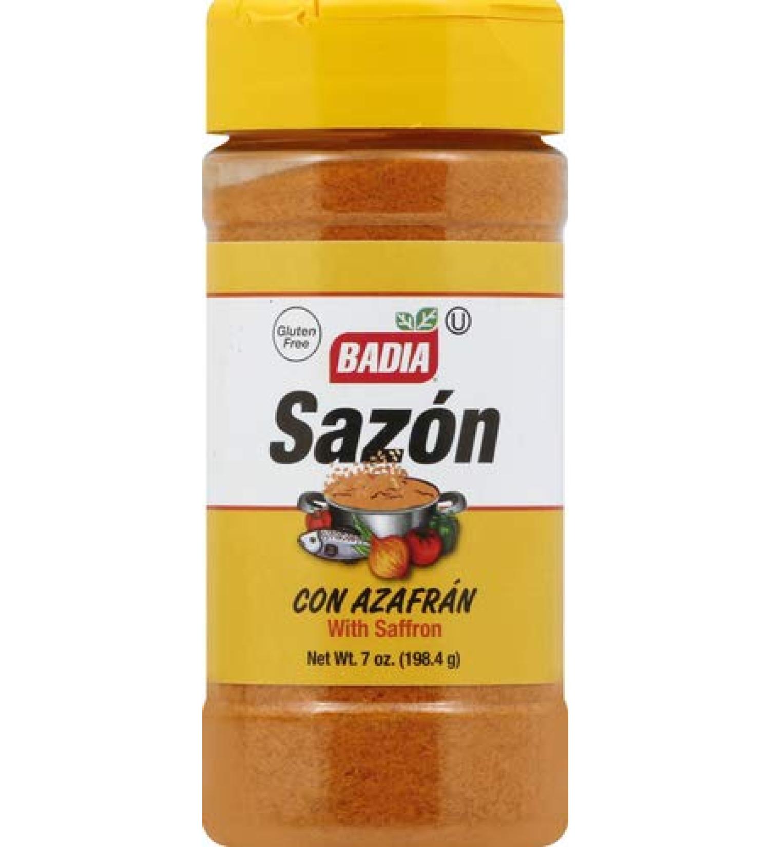 Badia Sazon With Saffron, 7 Oz