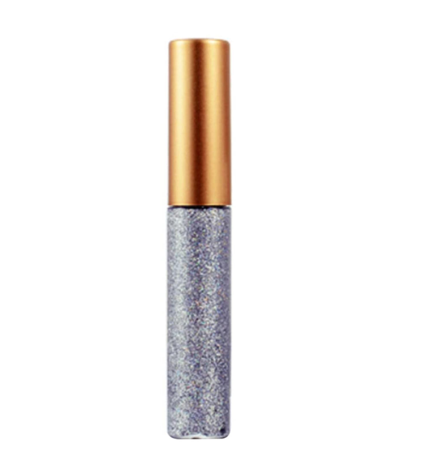 Glitter Eyeliner Shiny Metallic Liquid Eyeliner Waterproof Starry Sequins Eye Cosmetic Grey 5ml metallic liquid eyeliner - Buy Online on GoSupps.com