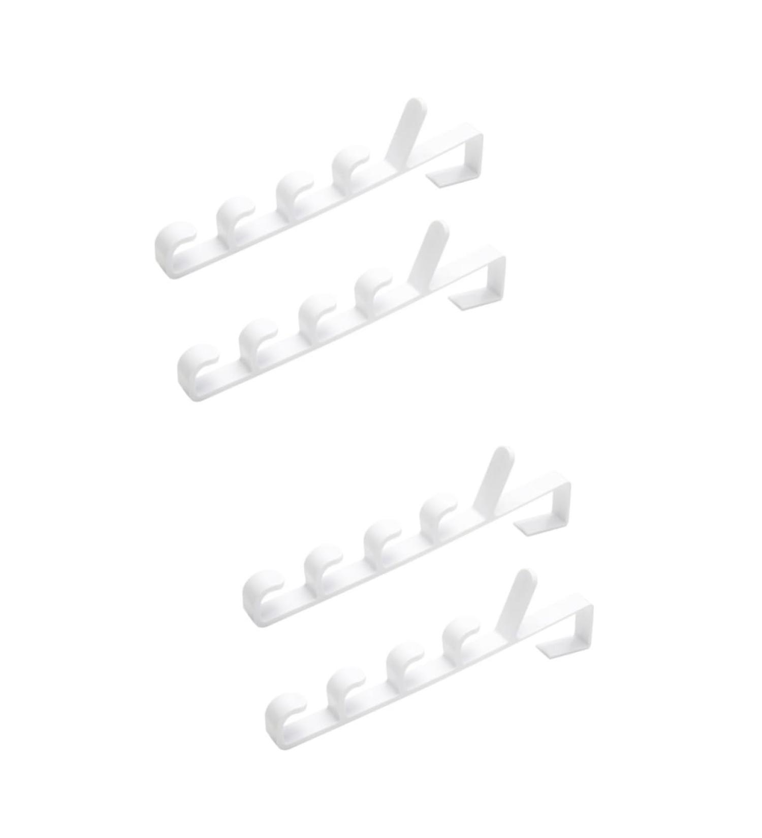 GLEAVI 4 pcs Door Rack Towel White Hooks Holders Multifunctional Portable The Over Hanging Hanger Hat Coat 2pcsx2pcs Whitex2pcs - Buy Online on GoSupps.com