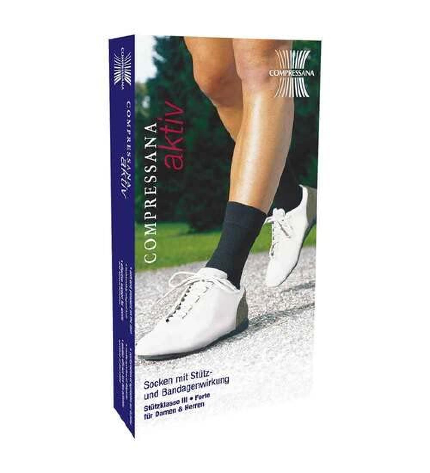COMPRESSANA Active Bandage Socks Size 1 Black 2 Pcs