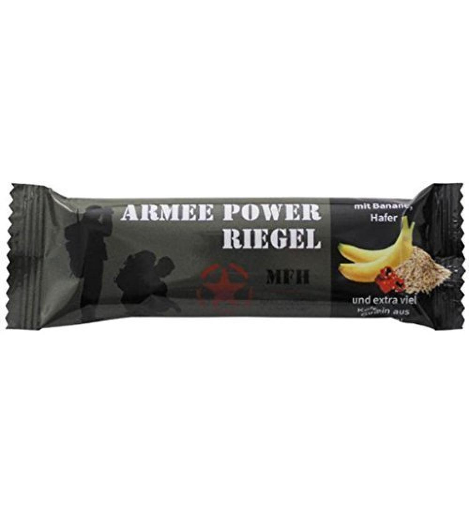 5 pieces MFH Army Power Bar 60 g oat bar with banana and guarana power bar