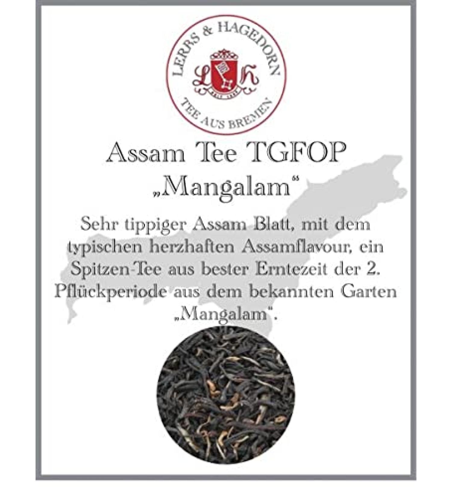  Lerbs & Hagedorn Assam TGFOP Mangalam Tee TGFOP Long Sleeve T-shirt 250g - Buy Online on GoSupps.com