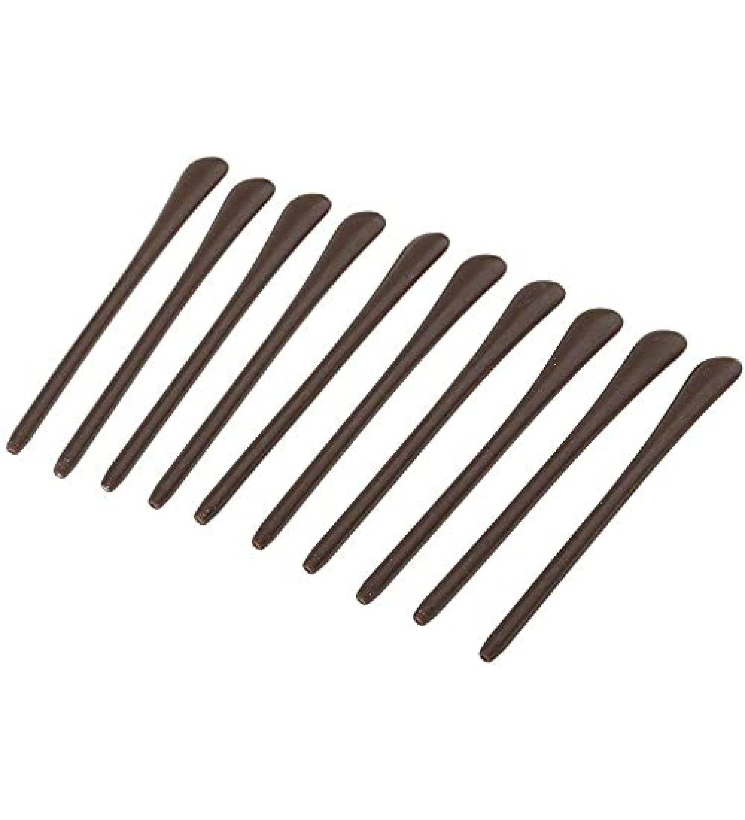 Jilibaba 10pcs Soft Silicone Rubber Temple End Tips for Eyeglasses & Sunglasses - Brown Ear Socks Replacement - Buy Online on GoSupps.com