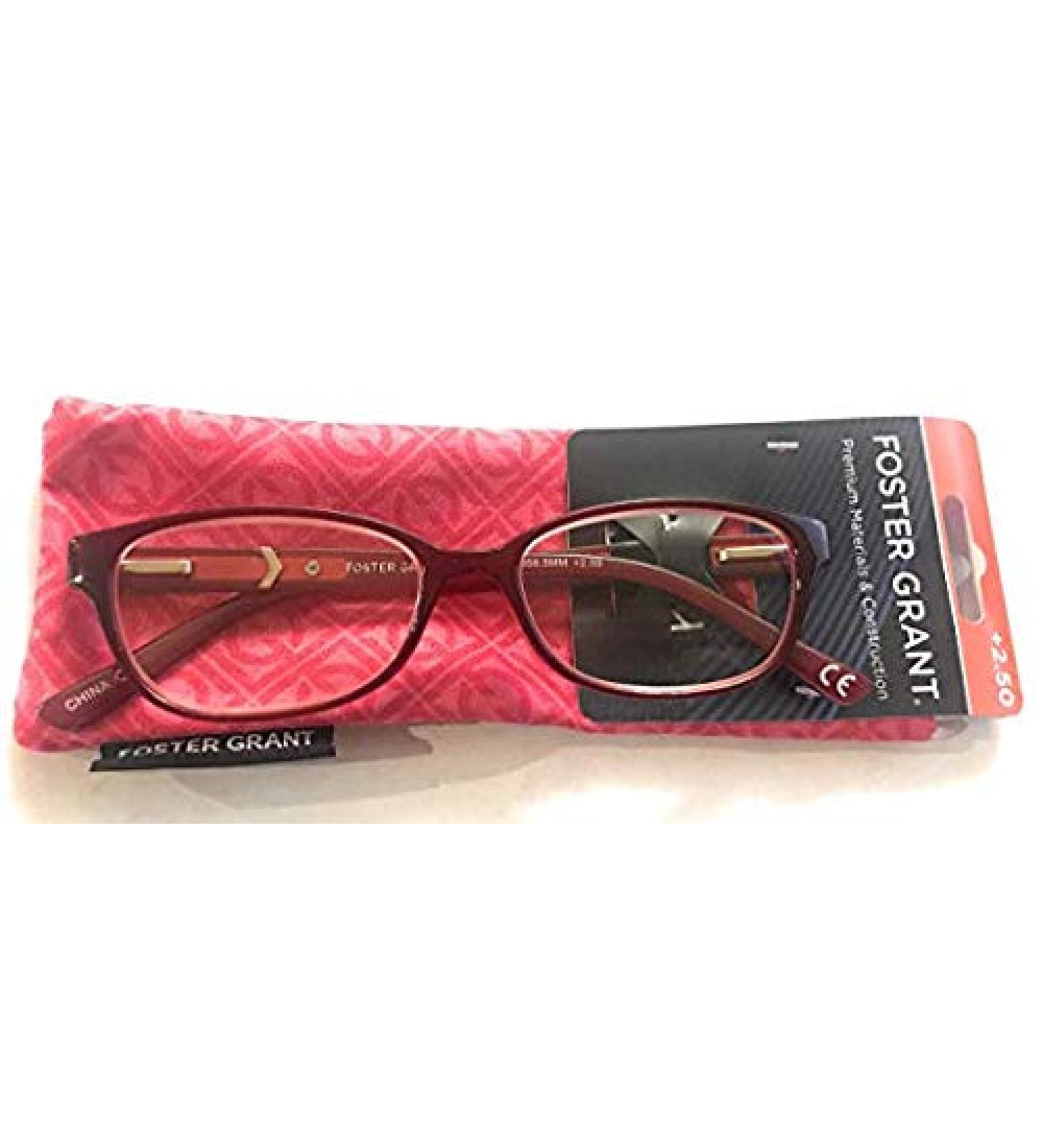Magnivision Foster Grant Evalina Women's Reading Glasses with Case +1.00
