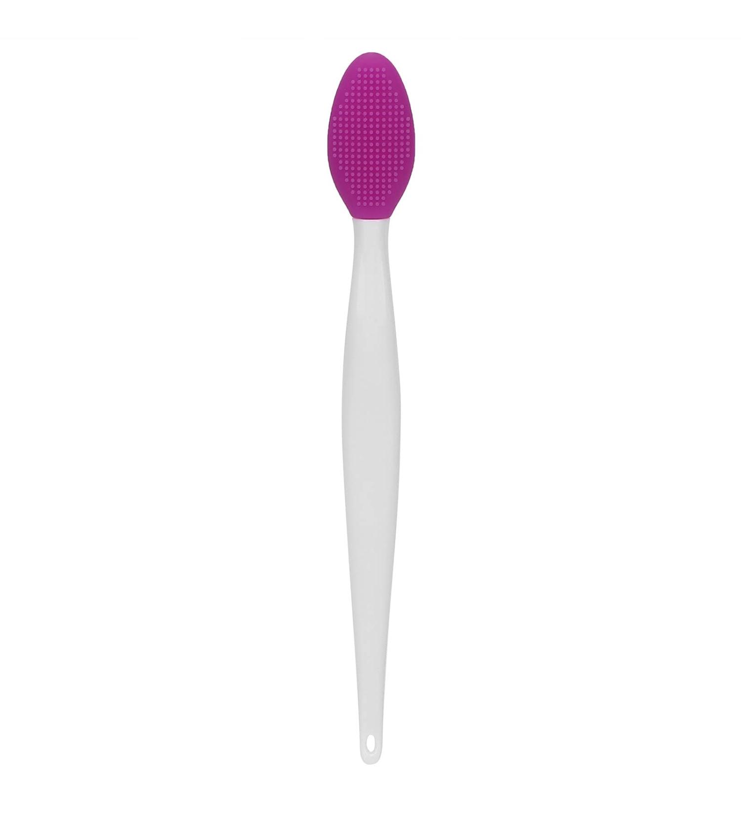 Silicone Nose & Lip Cleansing Brush Set - Double Sided Facial Brush for Blackhead Removal and Exfoliation - Lip Scrub Exfoliator & Moisturizer - Purple - Buy Online on GoSupps.com