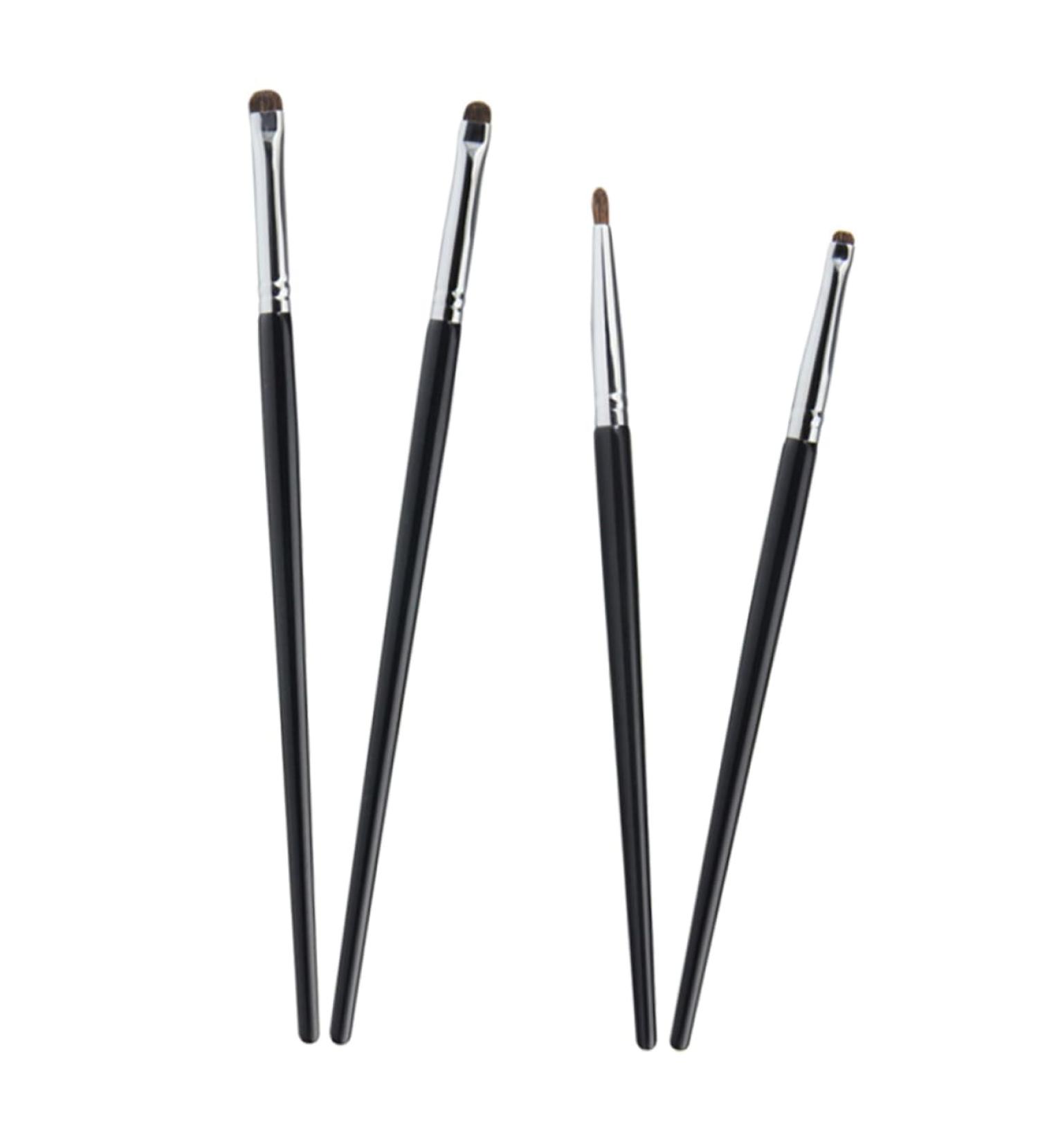 VINTORKY 4pcs Horse Hair Make up Eyeliner Brush Eye Makeup Kit Wooden Handle - Buy Online on GoSupps.com