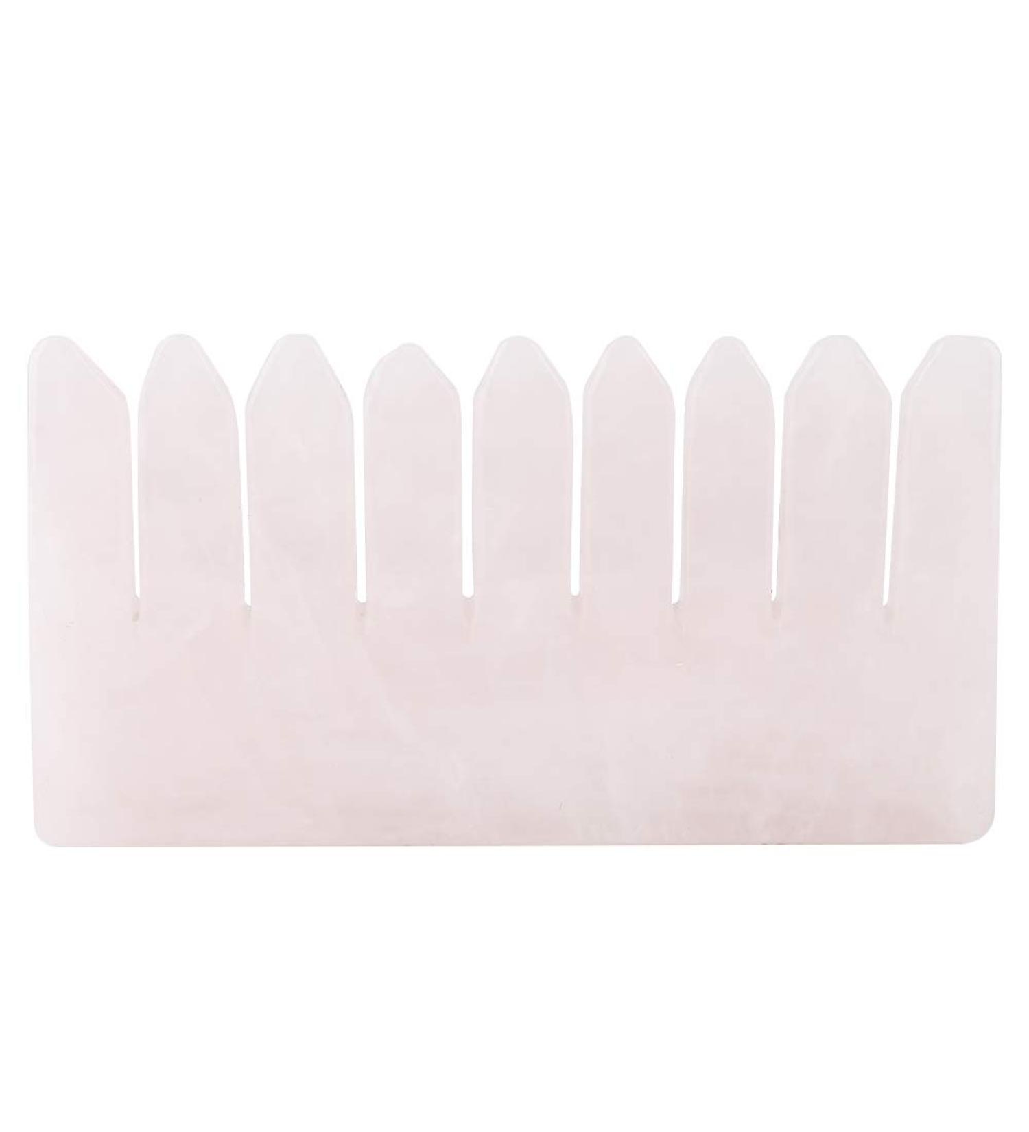 Buy Pink Quartz Gua Sha Board Comb - Natural Healing Stone for Body Massage & Scraping | Premium Gua Sha Tools - Buy Online on GoSupps.com