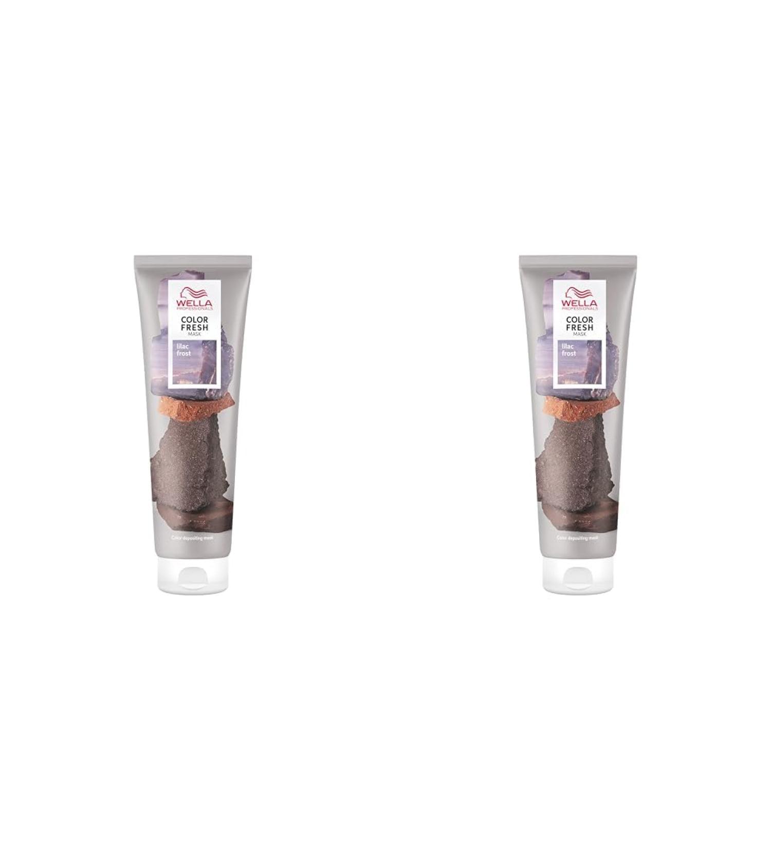 Wella Professionals Color Fresh Mask Temporary Color Refresh Treatment Semi Permanent Hair Dye Hair Gloss Treatment for Blonde Hair Lilac Frost 150ml (Pack of 2) - Buy Online on GoSupps.com