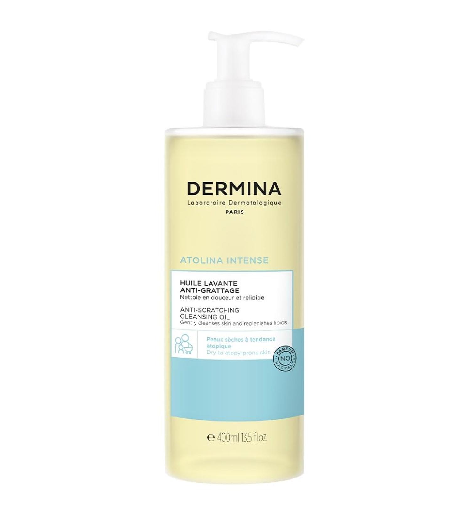 Dermina Atolina Relipidating Cleansing Oil for Dry Skin with Atopic Tendency 400 ml