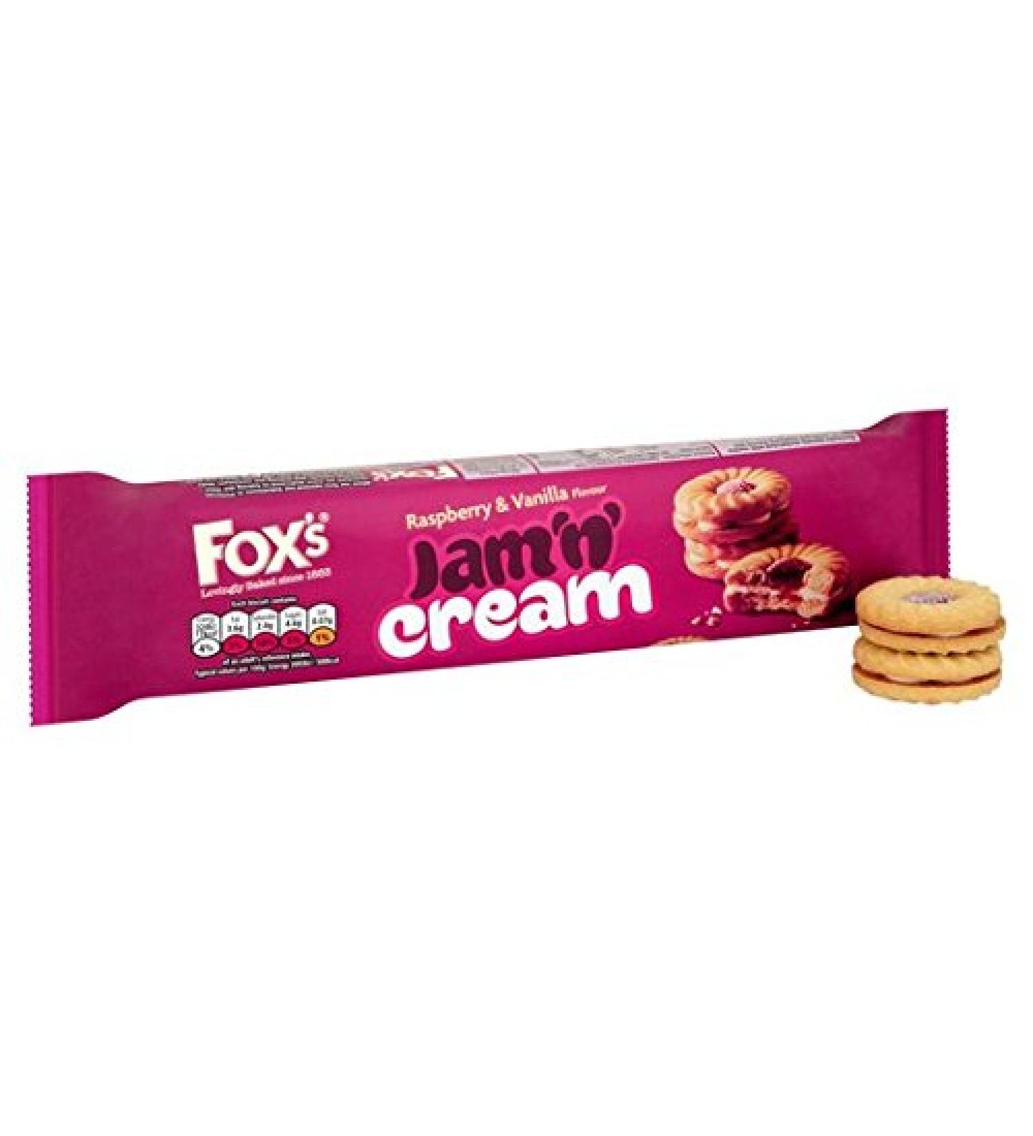 Fox's Fox's Jam 'n Cream Anneaux 150 g