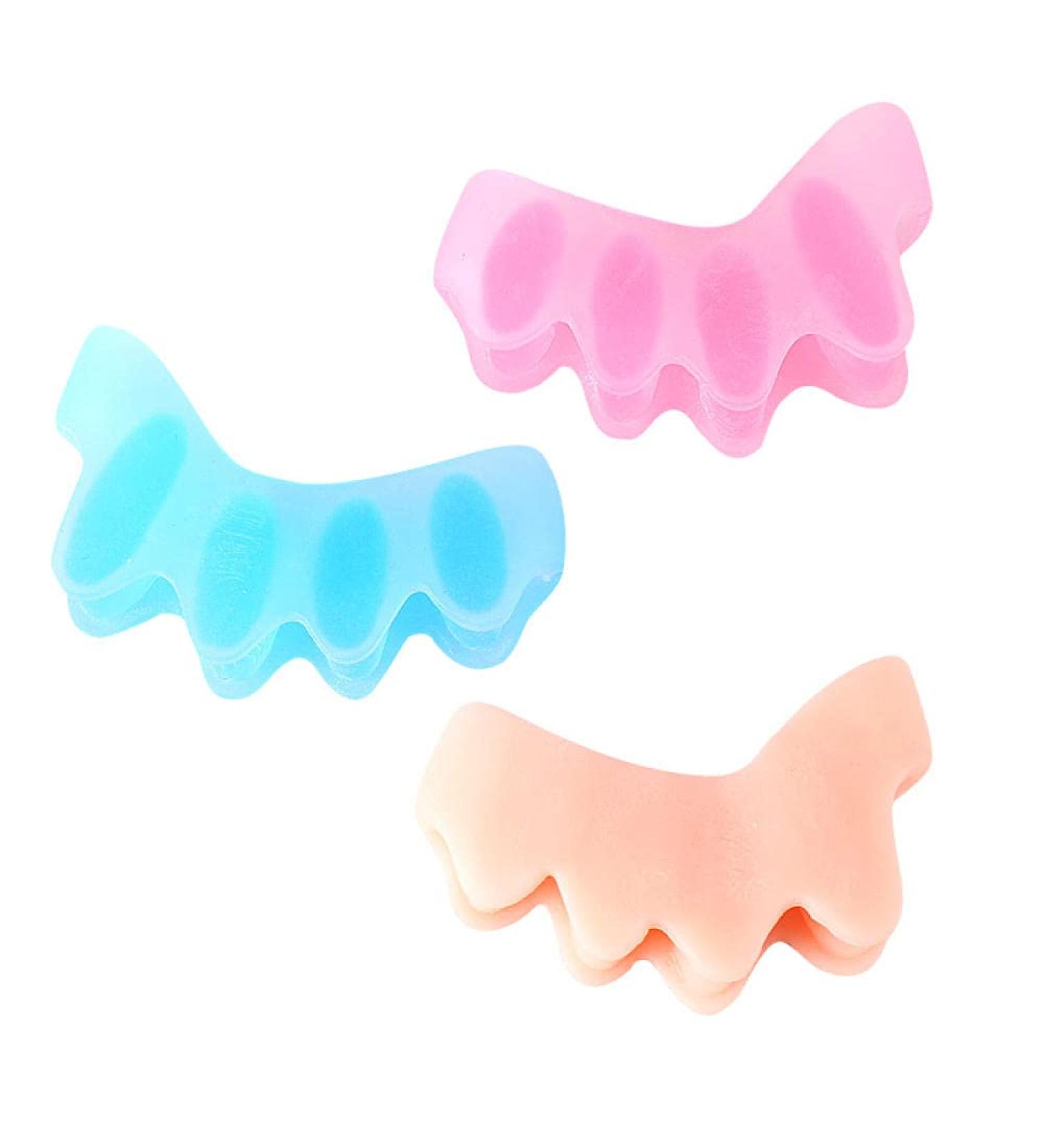 Child Silicone Toe Separator Stretcher - 4pcs (2pairs) Hallux Valgus Corrector for Kids - Buy Online on GoSupps.com