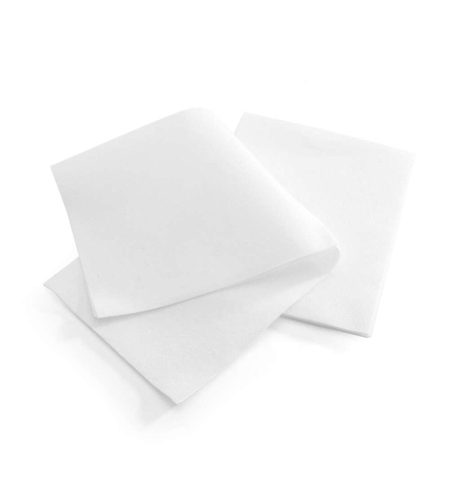 MediChoice Disposable Airlaid Dry Wipes Washcloths Medium Weight 10 Inch x 13 Inch White (500 Per Case)