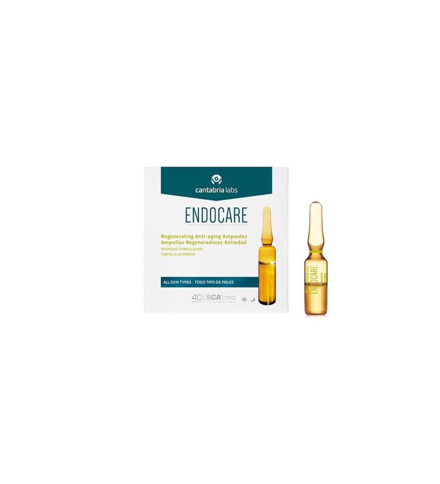 Endocare Concentrate SCA 40-7x1ml Anti-aging Cantabria Labs 0.03 Fl Oz (Pack of 1) 0.033 Fl Oz