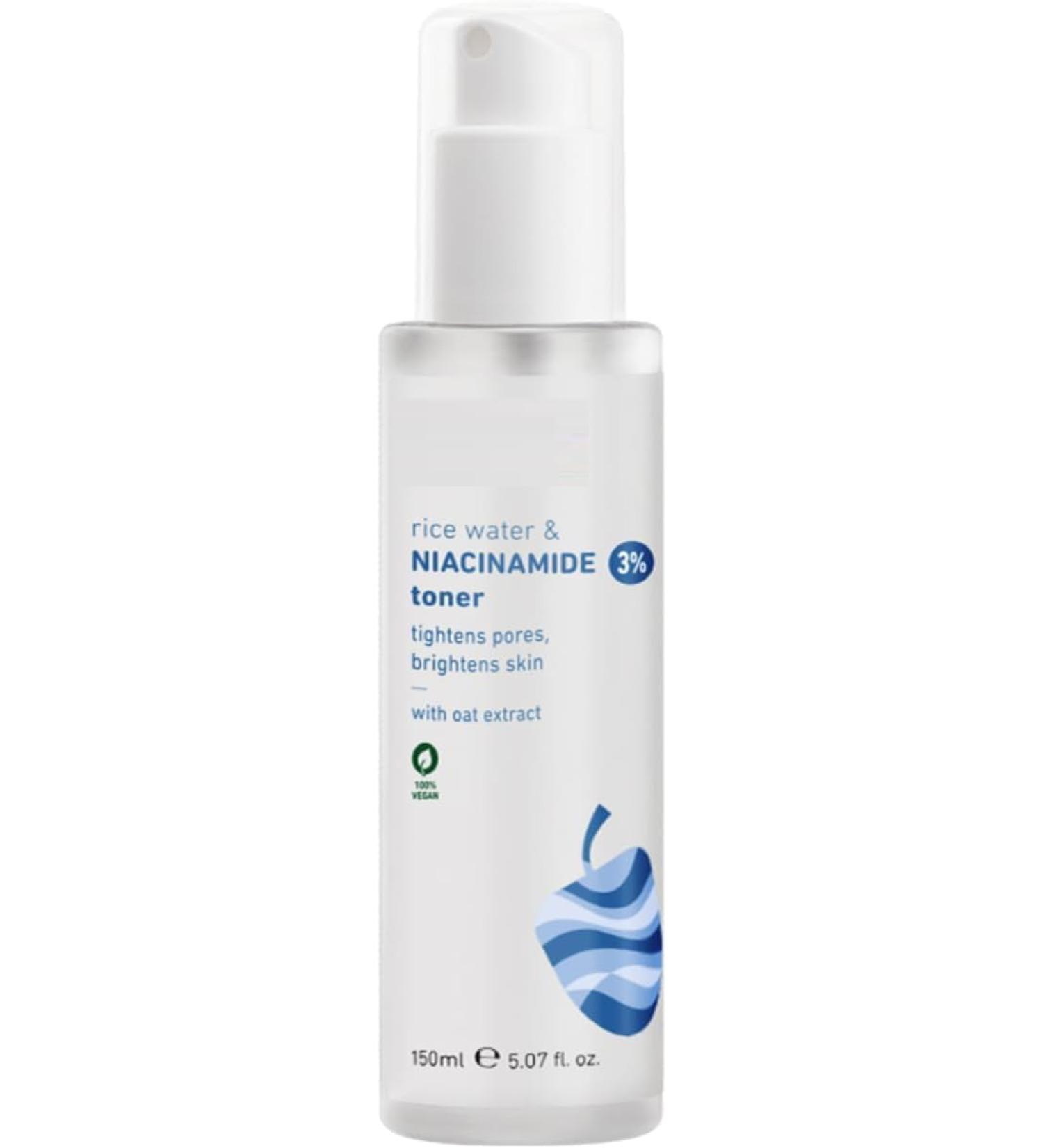 3% Nia cinamide tonic with rice water | Vitamin B3 with Japanese fermented rice water | For clear flawless radiant and hydrated skin | Refines and tightens pores | - Buy Online on GoSupps.com