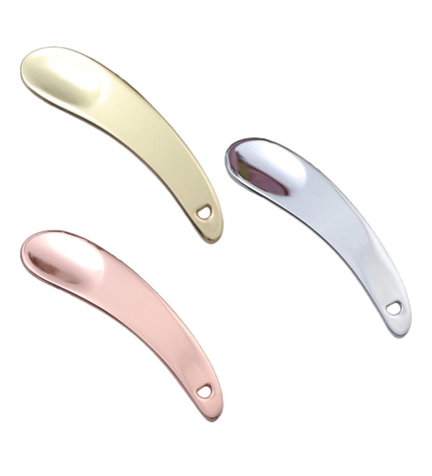 Beaupretty Mixing Spoon Set - 3 Metal Makeup Spatula Applicators for Eye Cream & Facial Care | Mini Beauty Scoop for Home & Salon - Buy Online on GoSupps.com