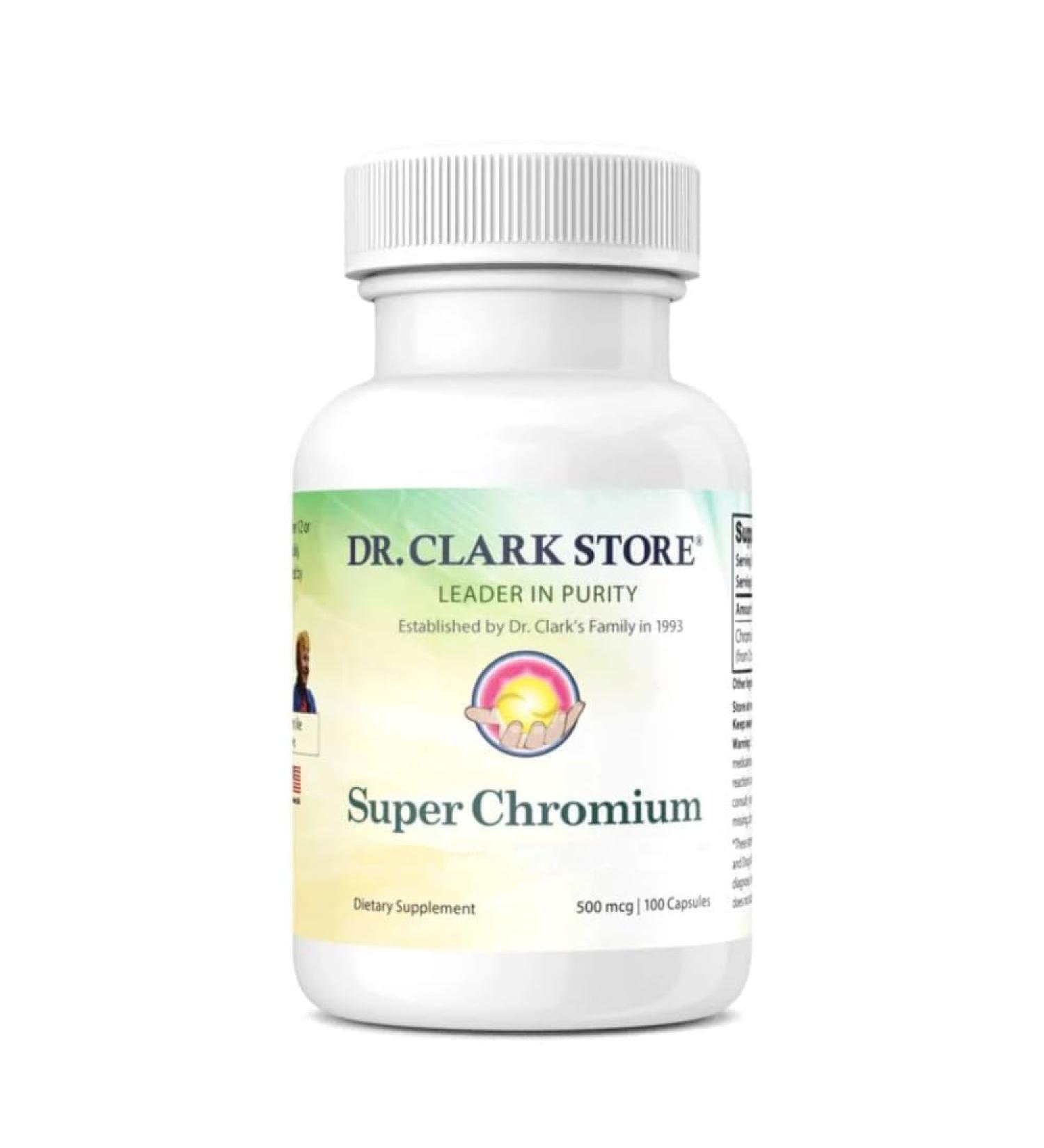 Dr Clark Store Super Chromium 500 mcg 100 Capsules - Buy Online on GoSupps.com