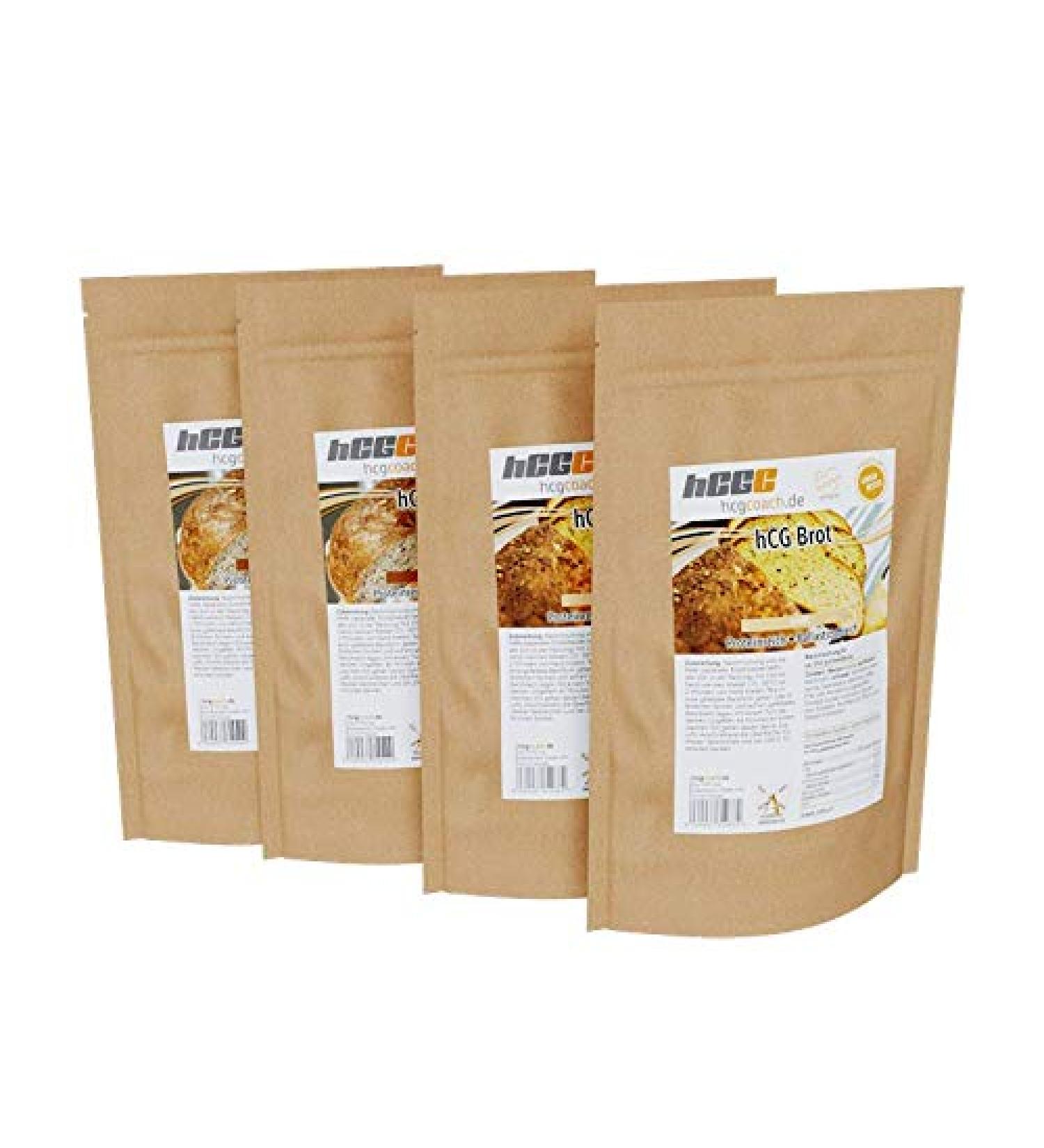 4-Pack hCG Low Carb Bread Mix | Perfect for HCG Strict Phase - White & Dark Options - Buy Online on GoSupps.com