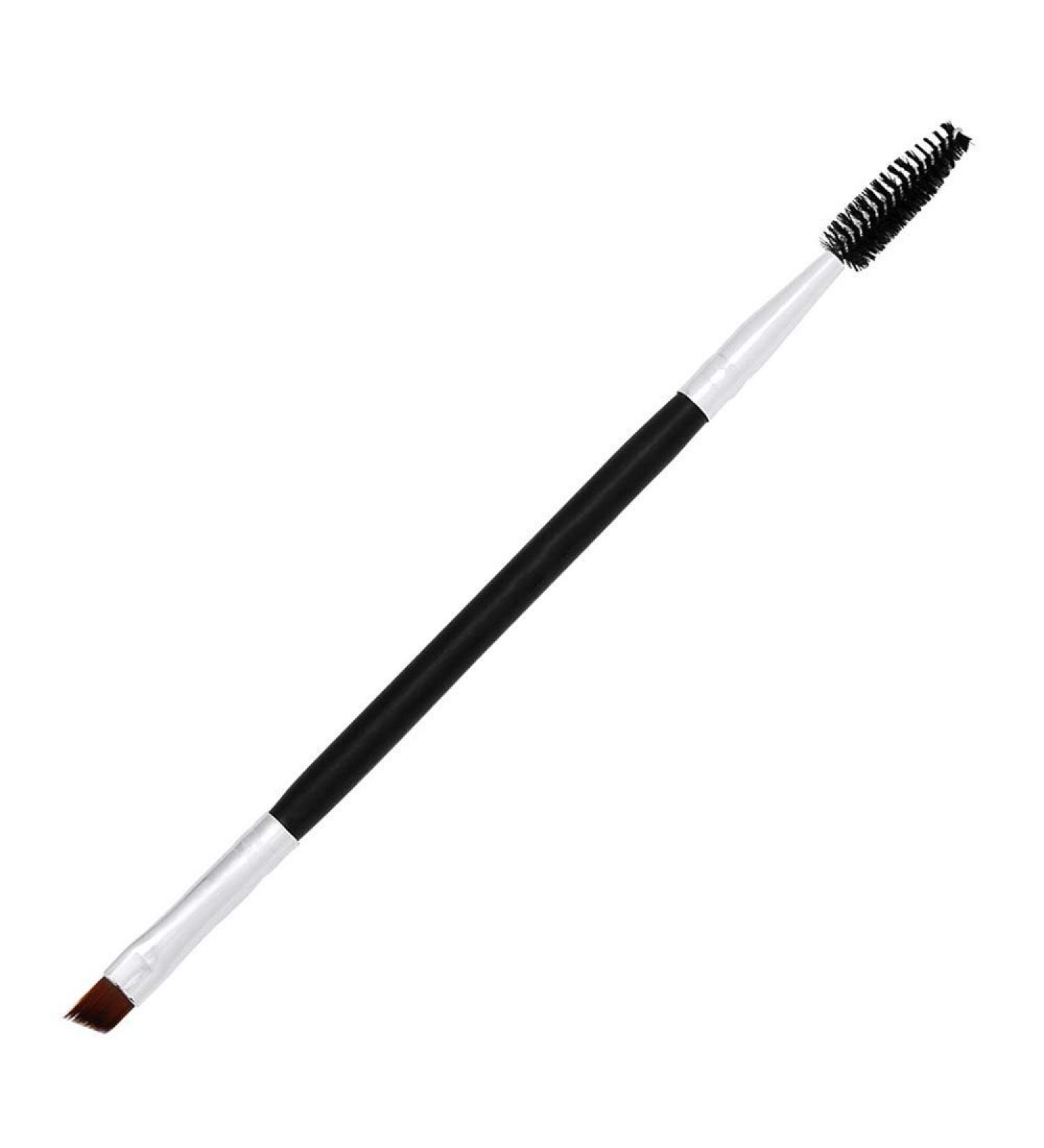 2 in 1 Eyebrow Brush Make-Up Double-Headed Inclined Eyebrow Brush Multi Function Dual Head Eyelashes Curler Volume Tool Comfortable and Environmentally Nice Processed