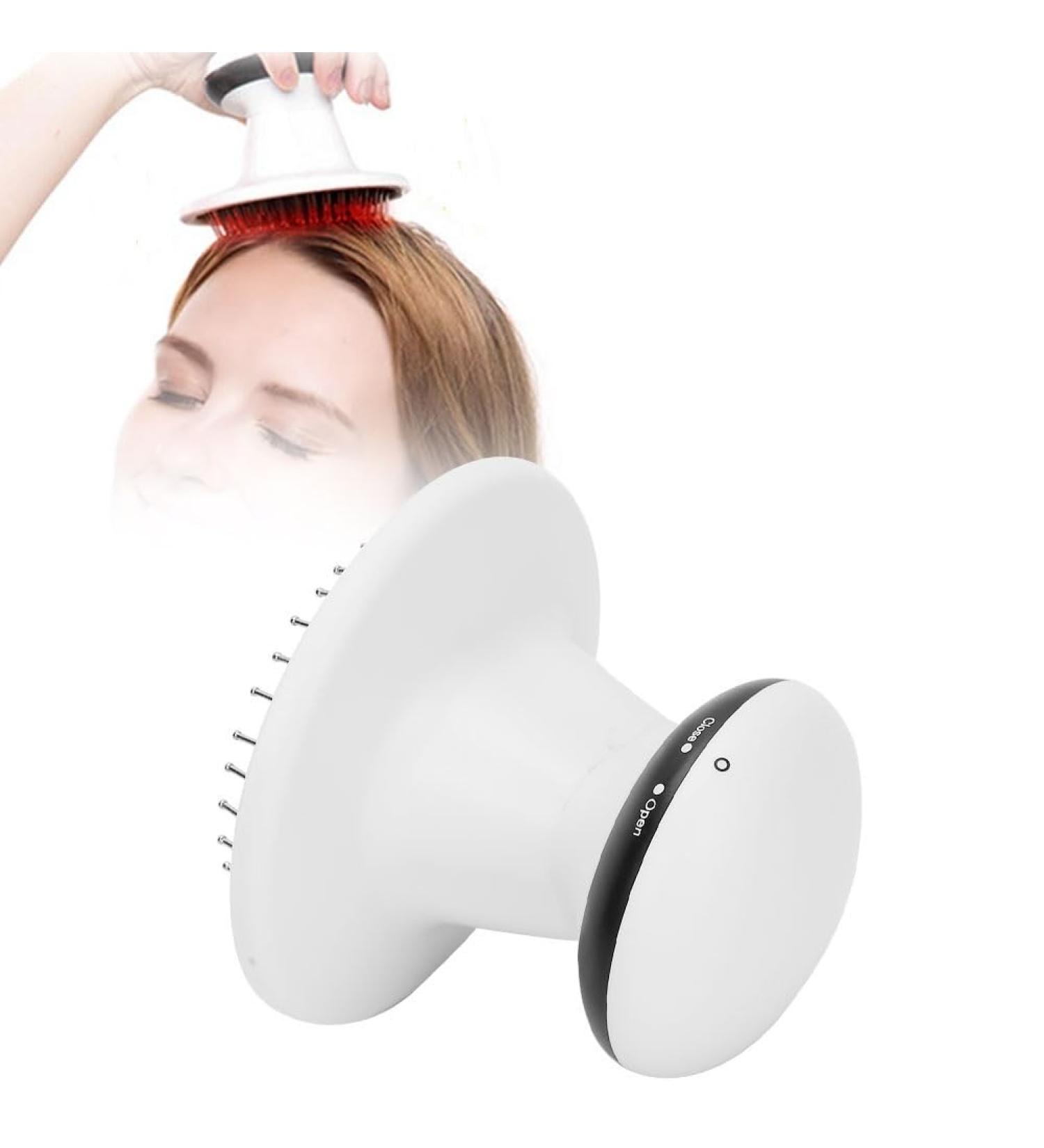 Buy Electrical Scalp Massager - Portable Head Massage Device for Hair Growth Stress Relief & Deep Cleaning - Reduce Hair Loss & Fatigue - Buy Online on GoSupps.com