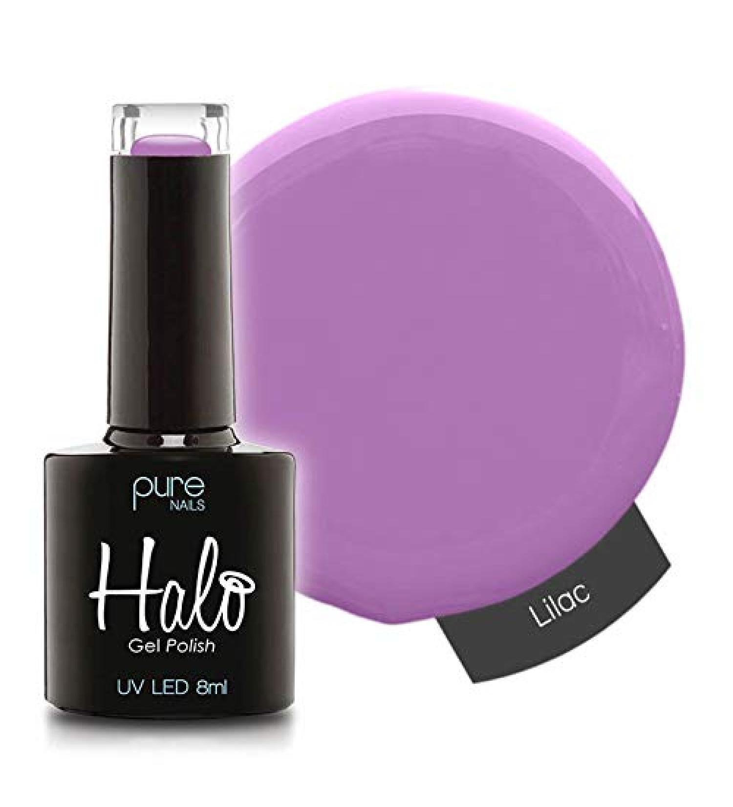 Halo Gel Polish *Full Range 8ml* **CHOOSE YOUR COLOUR(S)** (Lilac N2828) Lilac N2828 8 ml (Pack of 1)