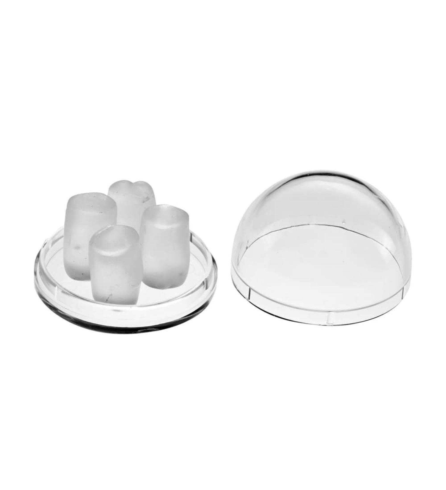 Aquasphere Hypoallergenic Silicone Ear Plugs - Moldable for Customized Fit and Ultimate Comfort | Unisex Adult and Children Pack of 4 Ear Plugs Transparent
