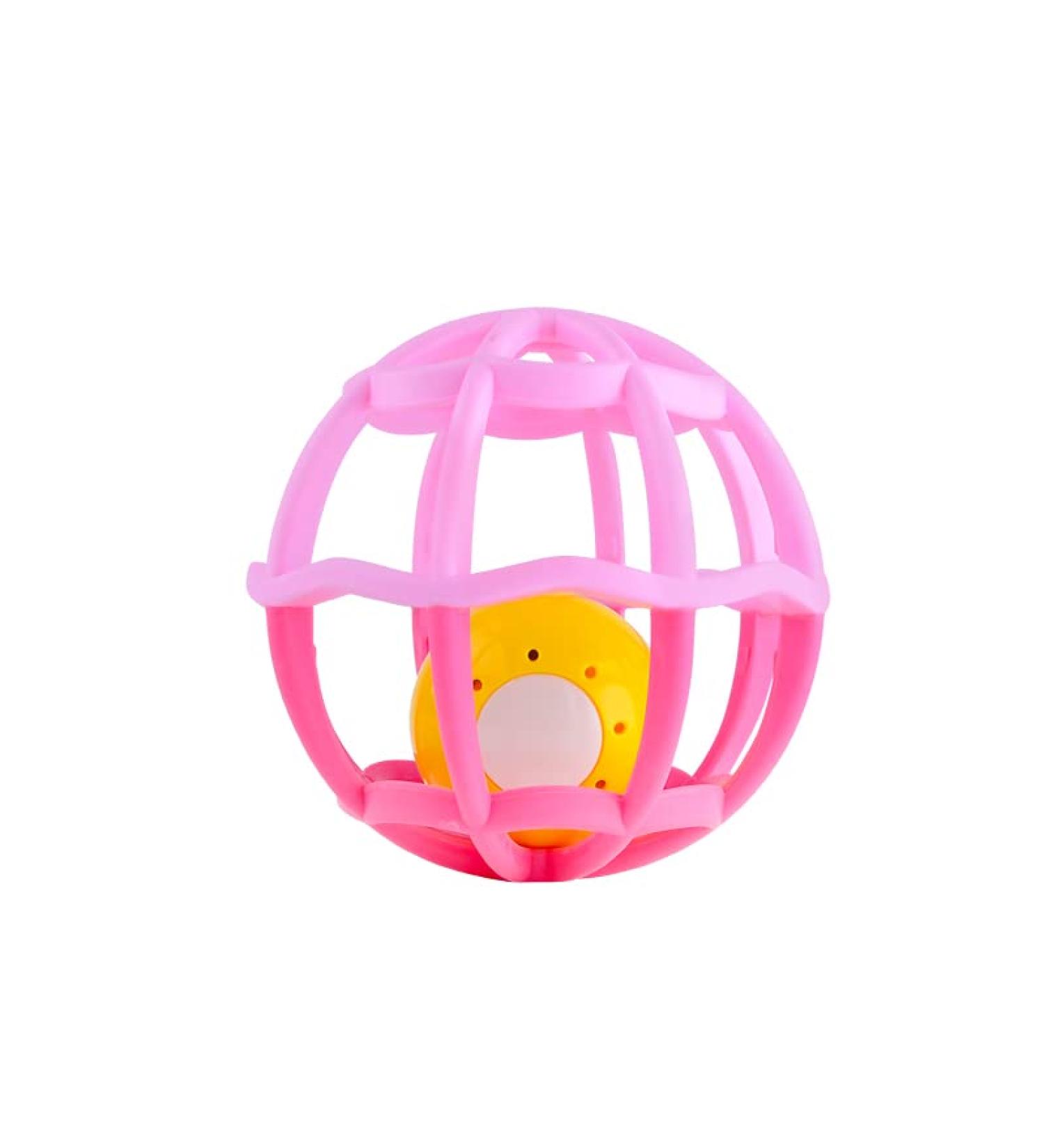 GOODWAY Soft Activity Ball: Rattle, Teether, Musical & Lights for Newborns & Toddlers - Pink - Buy Online on GoSupps.com