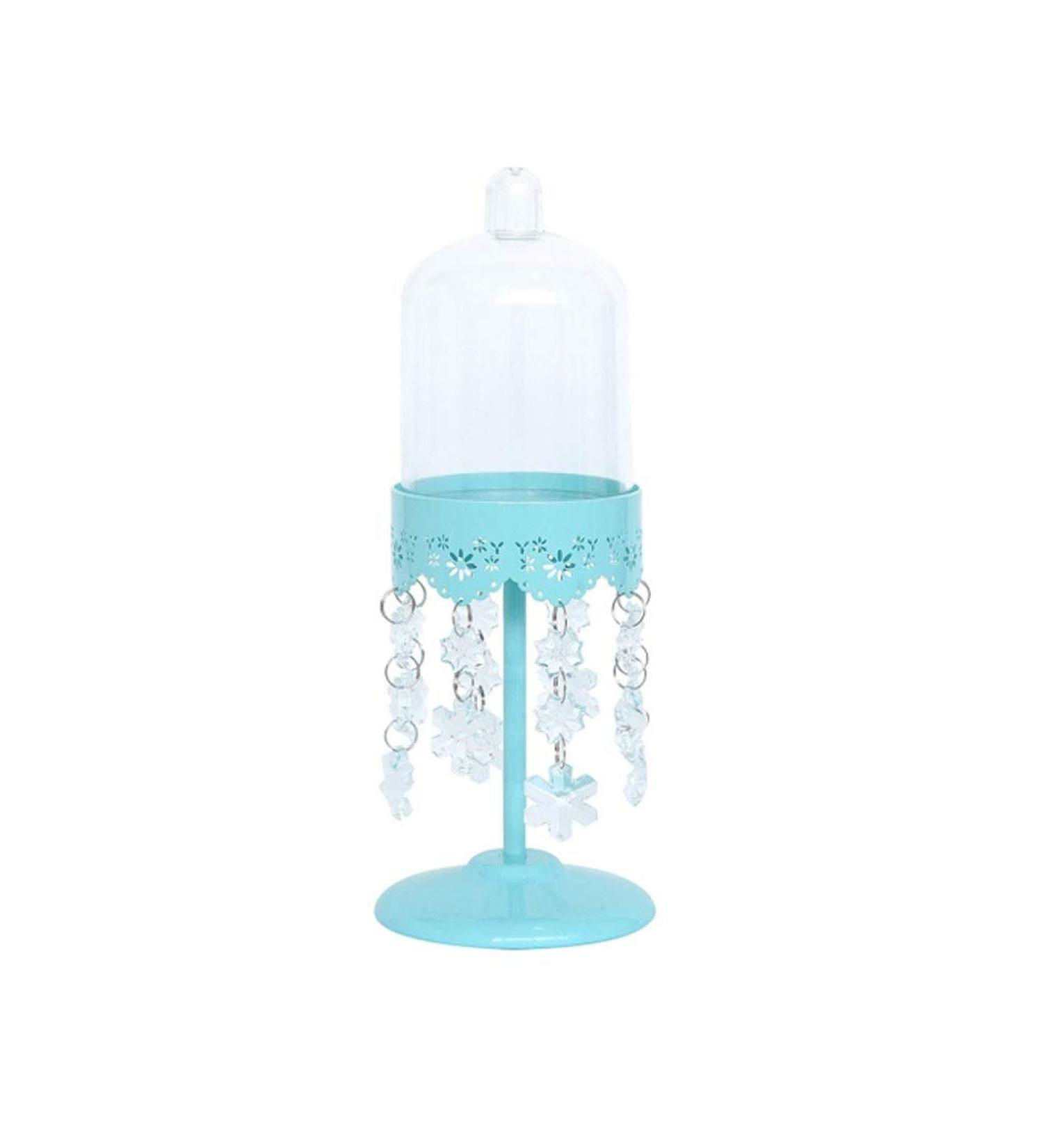 Cake Stands Crystal Pendant Blue Transparent Cover Snack Stand Wedding Cake Display Stand Eternal Flower Accessories Dessert Display Decor (Size : L) (Small) - Buy Online on GoSupps.com