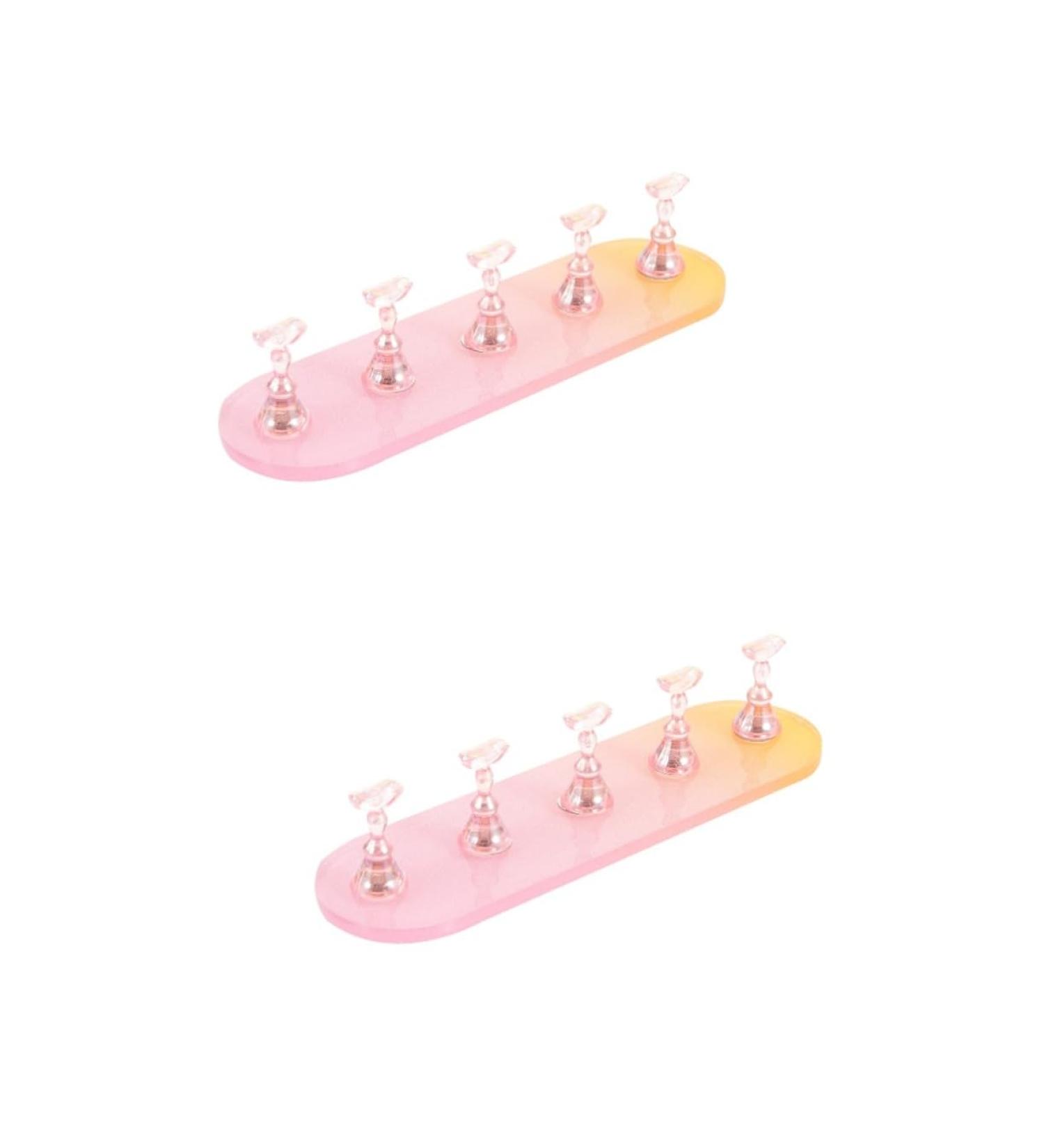 FRCOLOR 2 Sets Nail Practice Holder Nail Decorations for Nail Art Nail Polish Stand Nail Displays Nail False Fingernails Decorative Nail Stand Nail Holder for Nail Polish Cosmetics - Buy Online on GoSupps.com