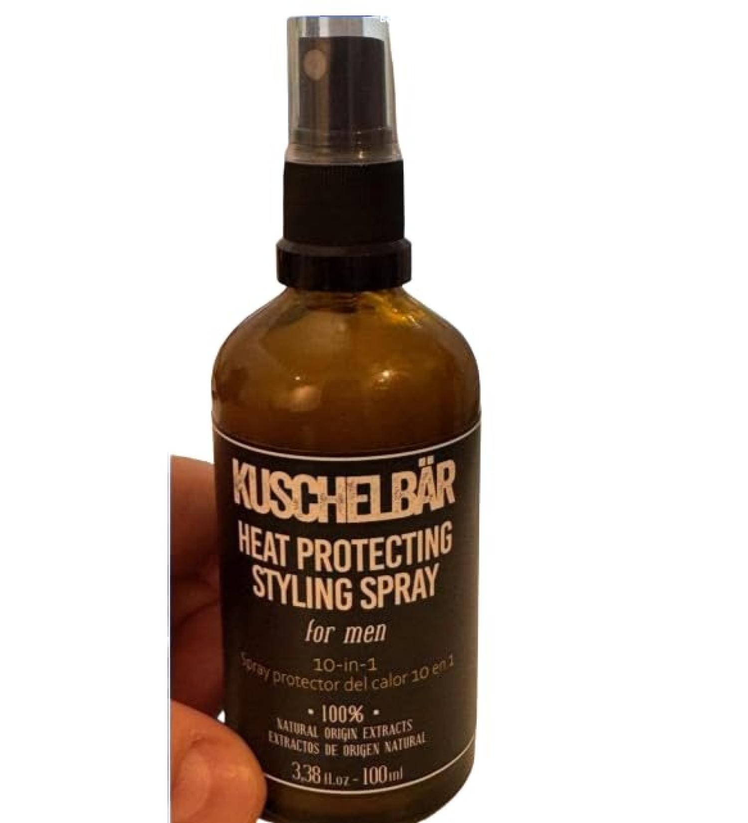 KUSCHELBAR-TOTAL REPAIR | Heat Protection Spray for Hair | Hair Styling Products | Cotton & Thyme Extracts | Deep Moisture Nourishment & Frizz Control | Non-Greasy Lightweight 1.69 fl.oz