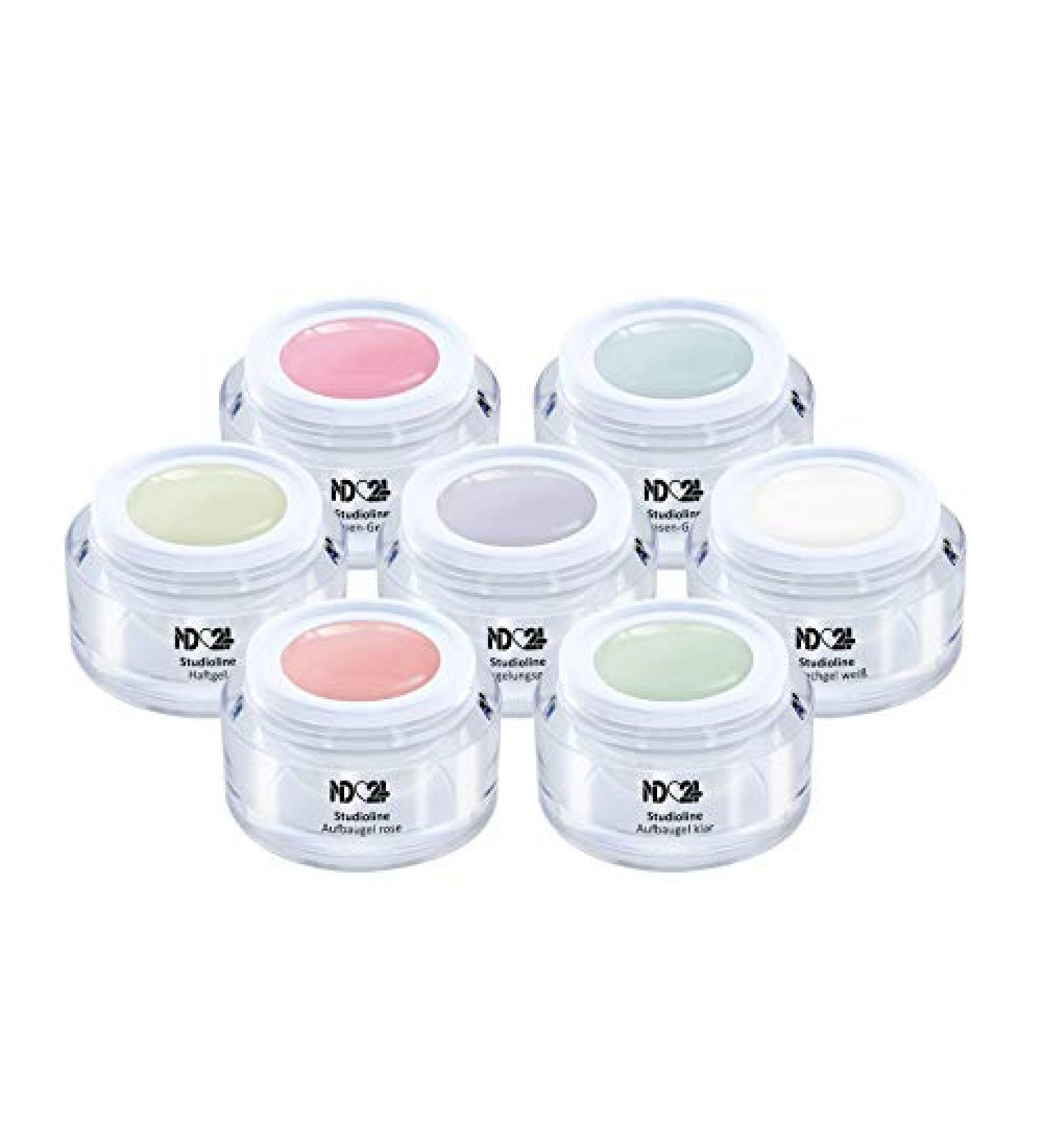 Studioline Gel Set - Complete 7 x 5ml Gel Types - Premium Quality Made in Germany - International Shipping Available - Buy Online on GoSupps.com