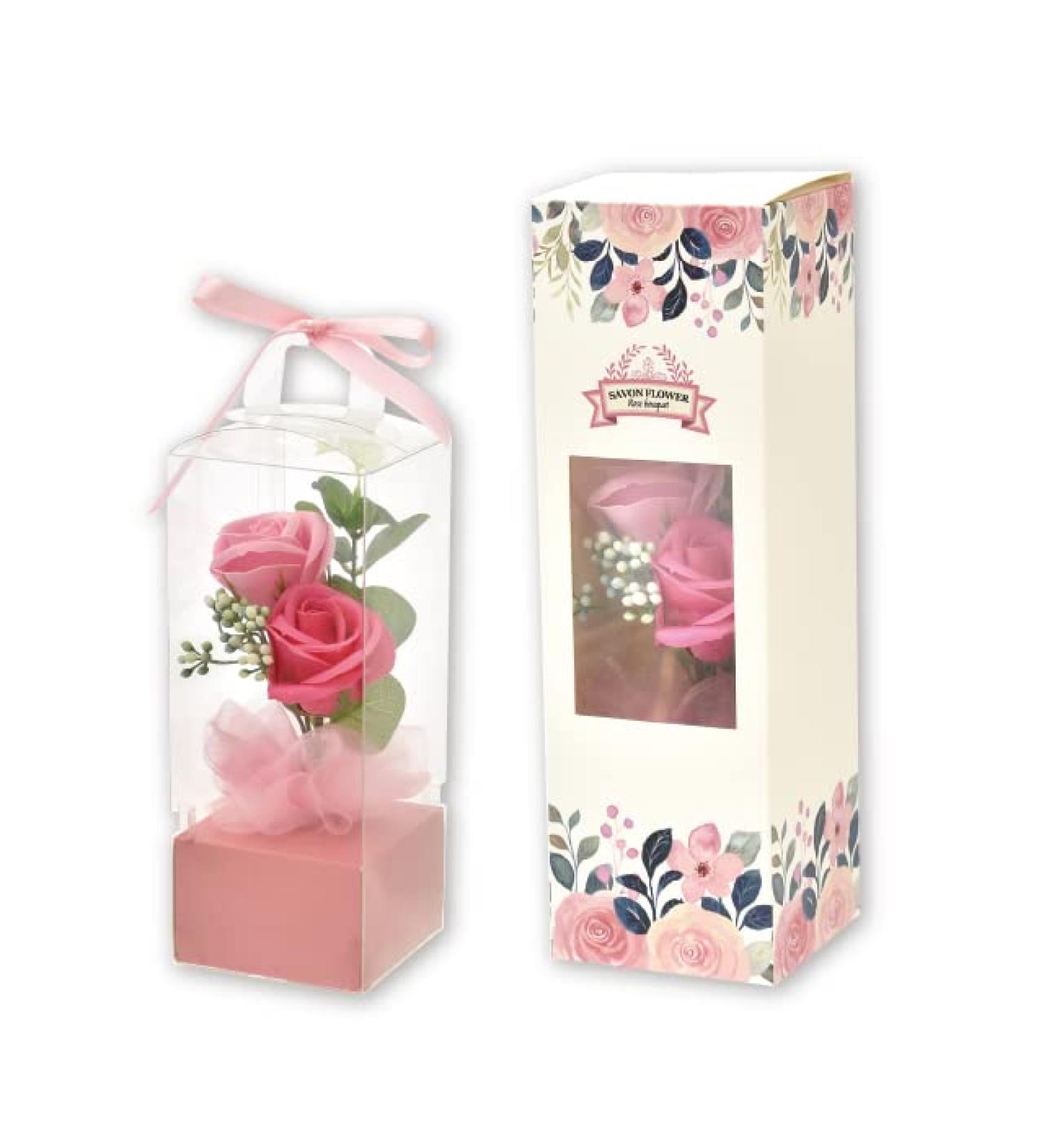 Buy Poppy Nagoya Soap Flower Bouquet - Perfect Mother's Day Gift | Artificial Pink Flowers S-191 - Buy Online on GoSupps.com