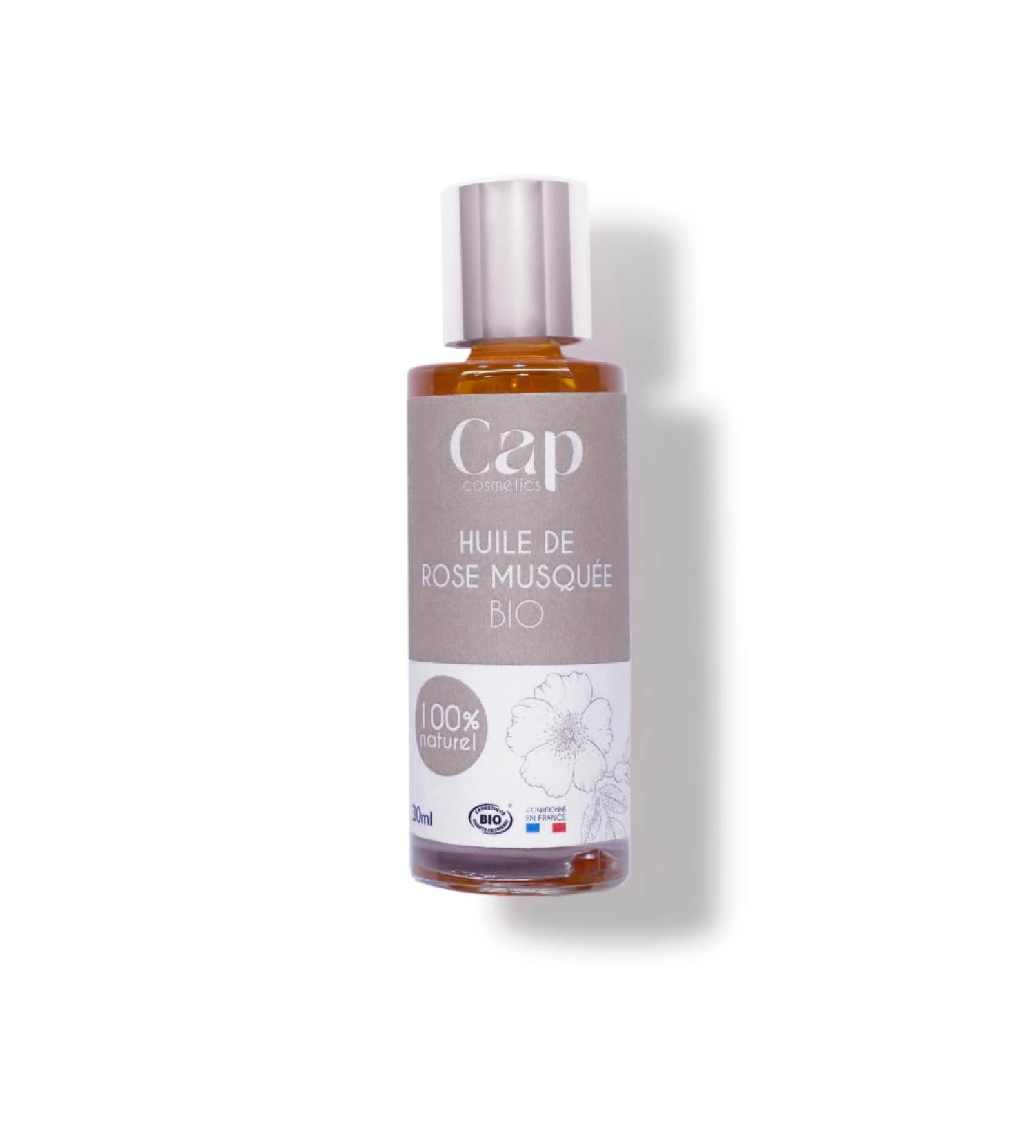 Organic Rosehip Oil Vegan Organic Ecocert Cosmebio CAP COSMETICS Made in France - Buy Online on GoSupps.com