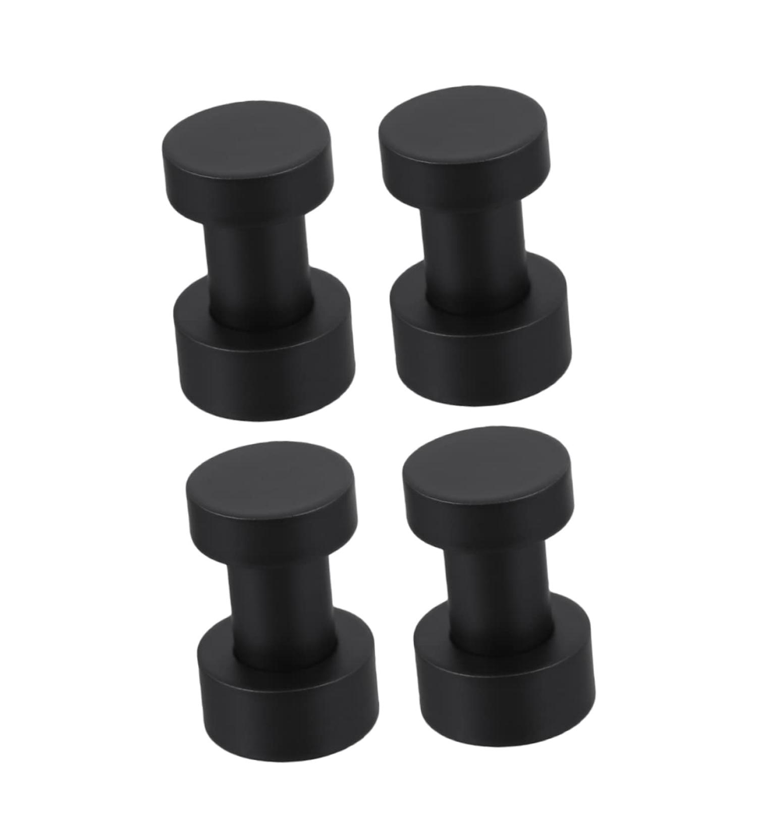Artibetter 4pcs Towels Hooks Storage Home Practical Premium Wall for Waterproof Metal Towel Screws Bathroom 2.9X1.8CM Black - Buy Online on GoSupps.com