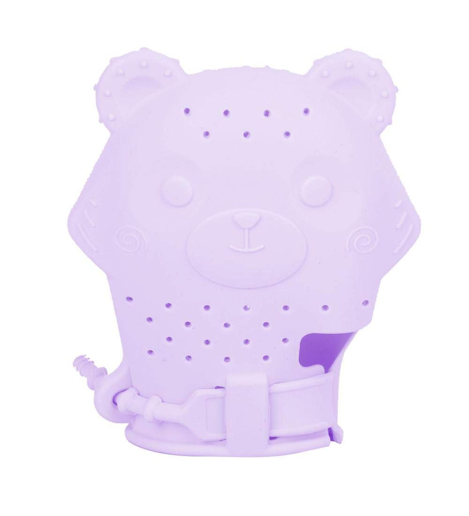 Baby Bite Ring Silicone Teething Pacifier for 3-18 Months | Pain Relief for Infants | Perfect Baby Shower Gift (Purple) - Buy Online on GoSupps.com