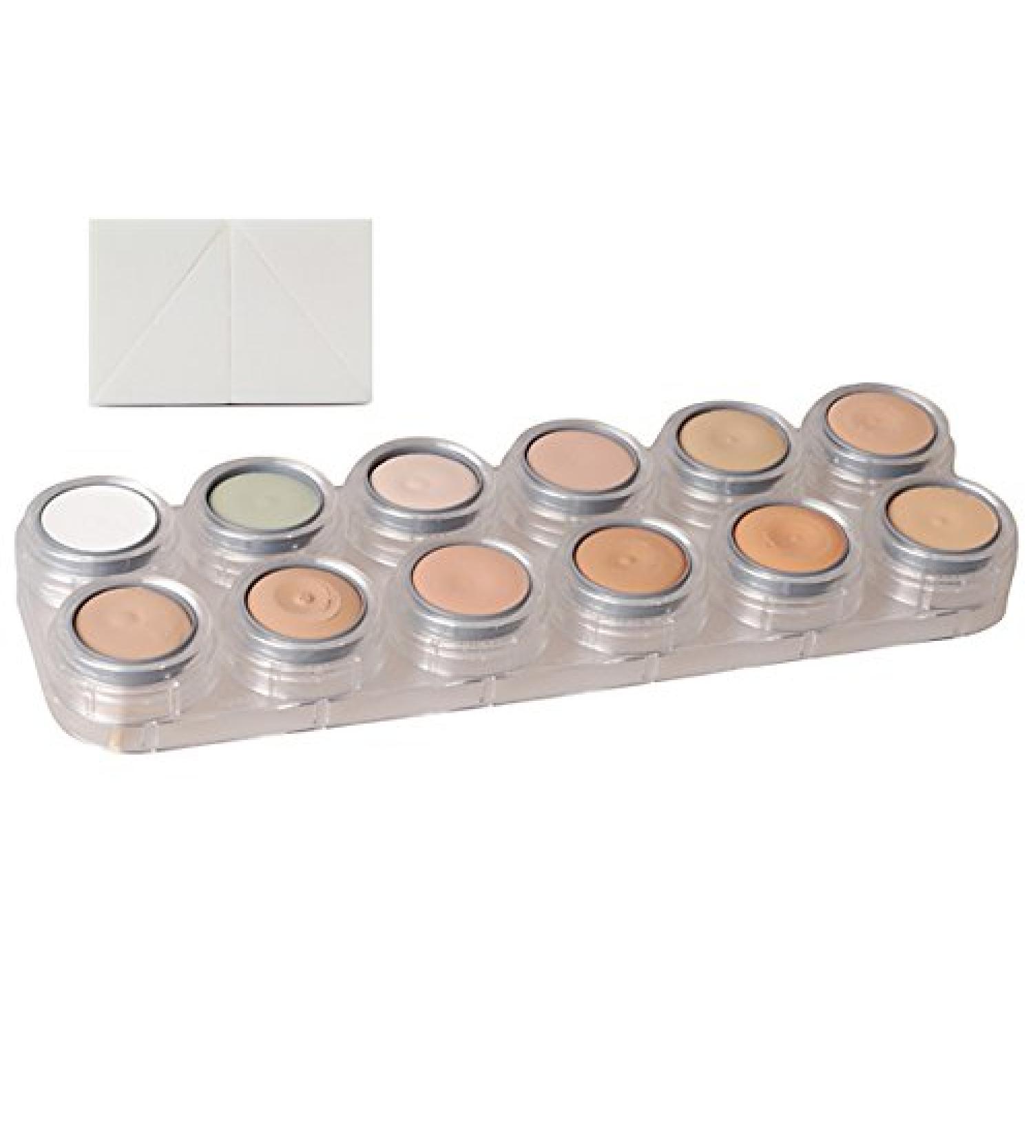 Grimas Camouflage Make up Palette Set opaque make up 12 colours CH