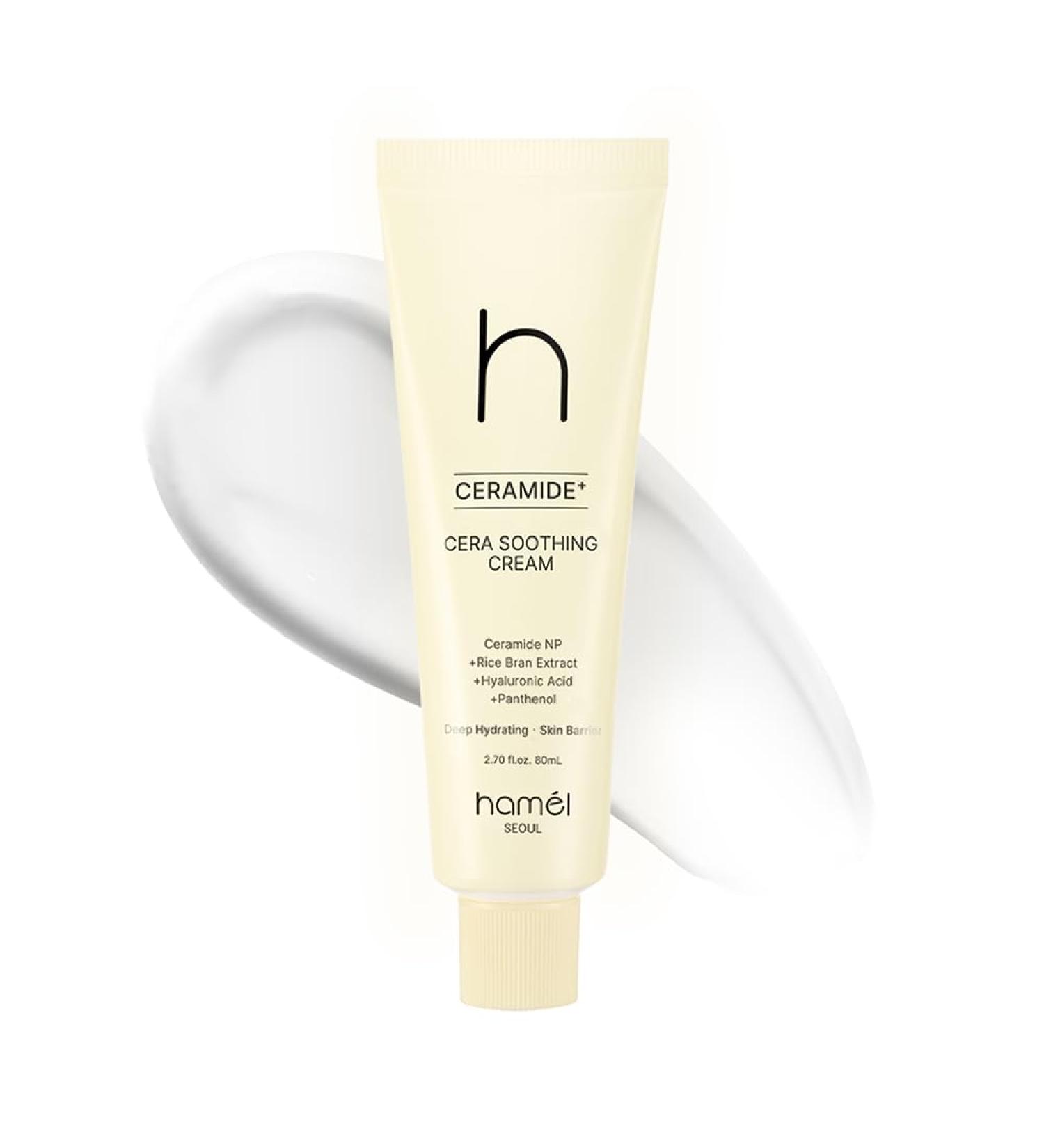 HAMEL Cera Soothing Cream - Vegan Ceramide Face Moisturizer for 48-Hour Hydration - Ideal for Sensitive Skin Paraben-Free and Fragrance-Free - Skin Barrier Repair Korean Skincare 2.7oz. - Buy Online on GoSupps.com