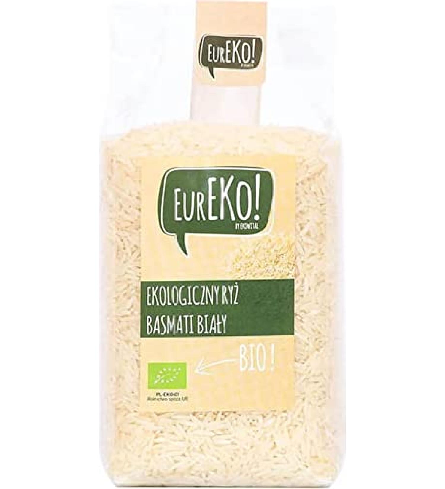 White basmati rice BIO 500 g Eureko