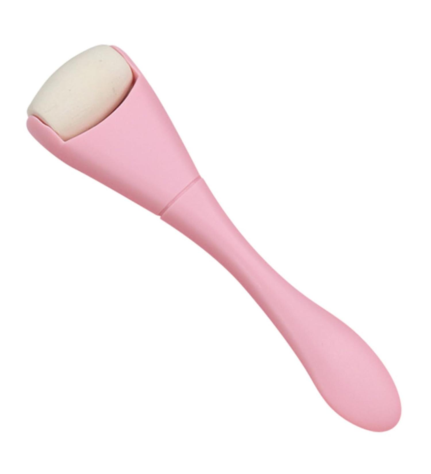 NOLITOY Oil Removal Roller Tool - Face Skin Oil Control & Absorbing Stick | Volcano Stone Massager - Pink Double Head Face Care Roller - Buy Online on GoSupps.com