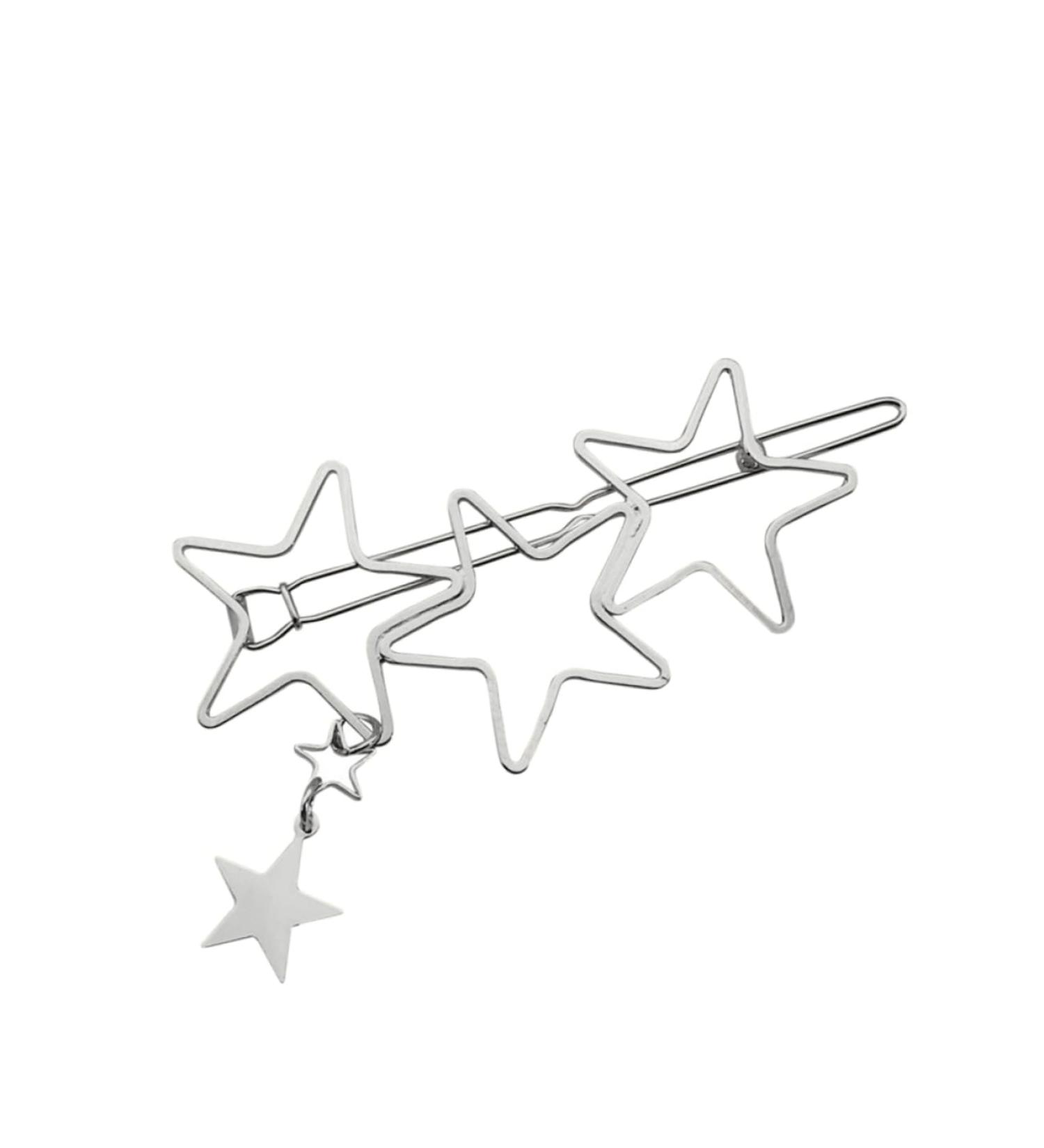 FRCOLOR star hair barrettes hair barrettes for women silver hair clip silver barrettes women's hair clips star hair clip cute hair clips for women Hair Accessories alloy Miss pin - Buy Online on GoSupps.com