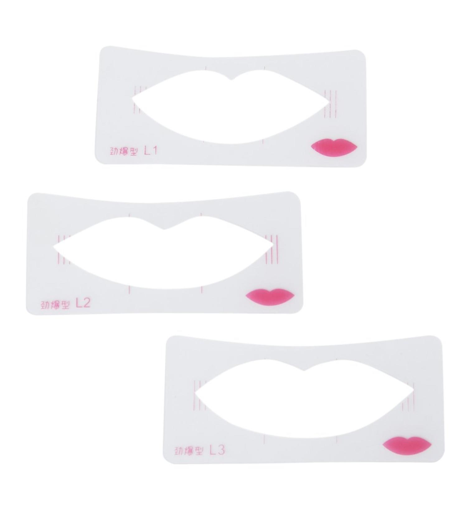 Tiuimk Lip Cards Three different styles for perfect lip formation and makeup application - Buy Online on GoSupps.com