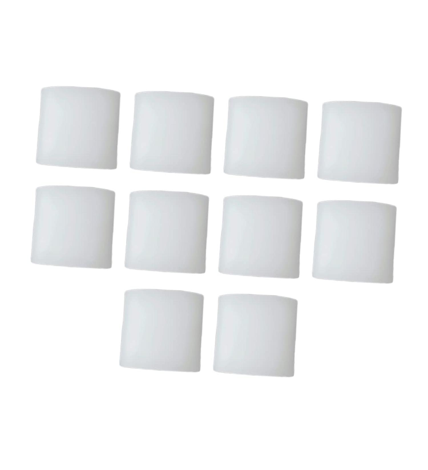 PLAFOPE 10pcs Silicone Toe Covers & Separators - Big Toe Protectors for Men - Mild White - 3x2.5cm - Buy Online on GoSupps.com