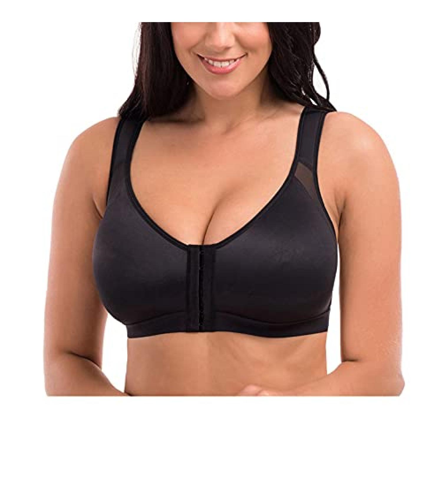 Women's Front Closure Posture Corrector Bra | Wirefree Back Support, Adjustable Straps | B Small - Buy Online on GoSupps.com