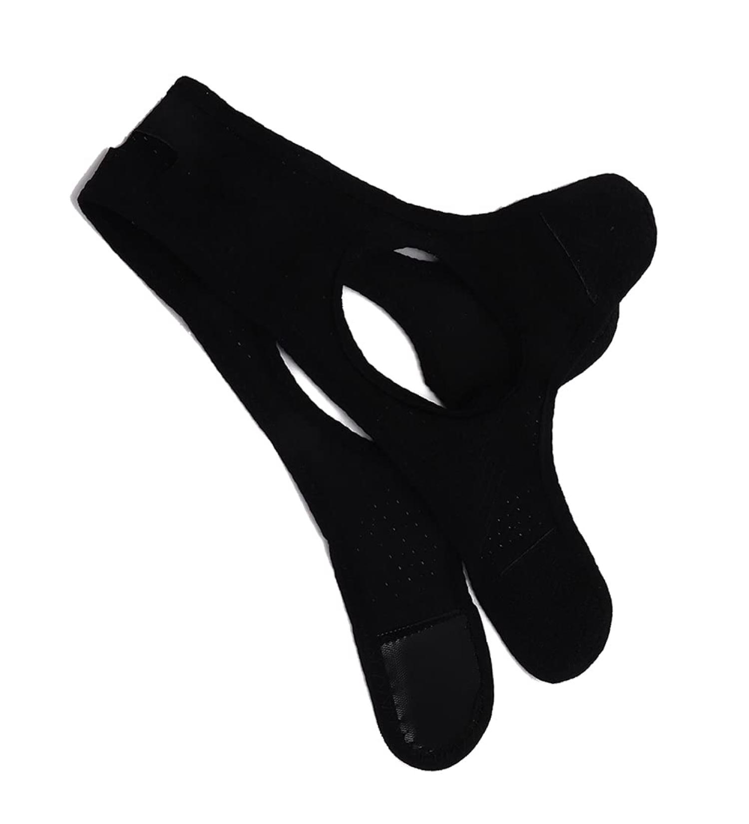 Adults Soft Snore Chin Strap - Triangular Mesh Cloth Snoring Belt (Black) - Buy Online on GoSupps.com