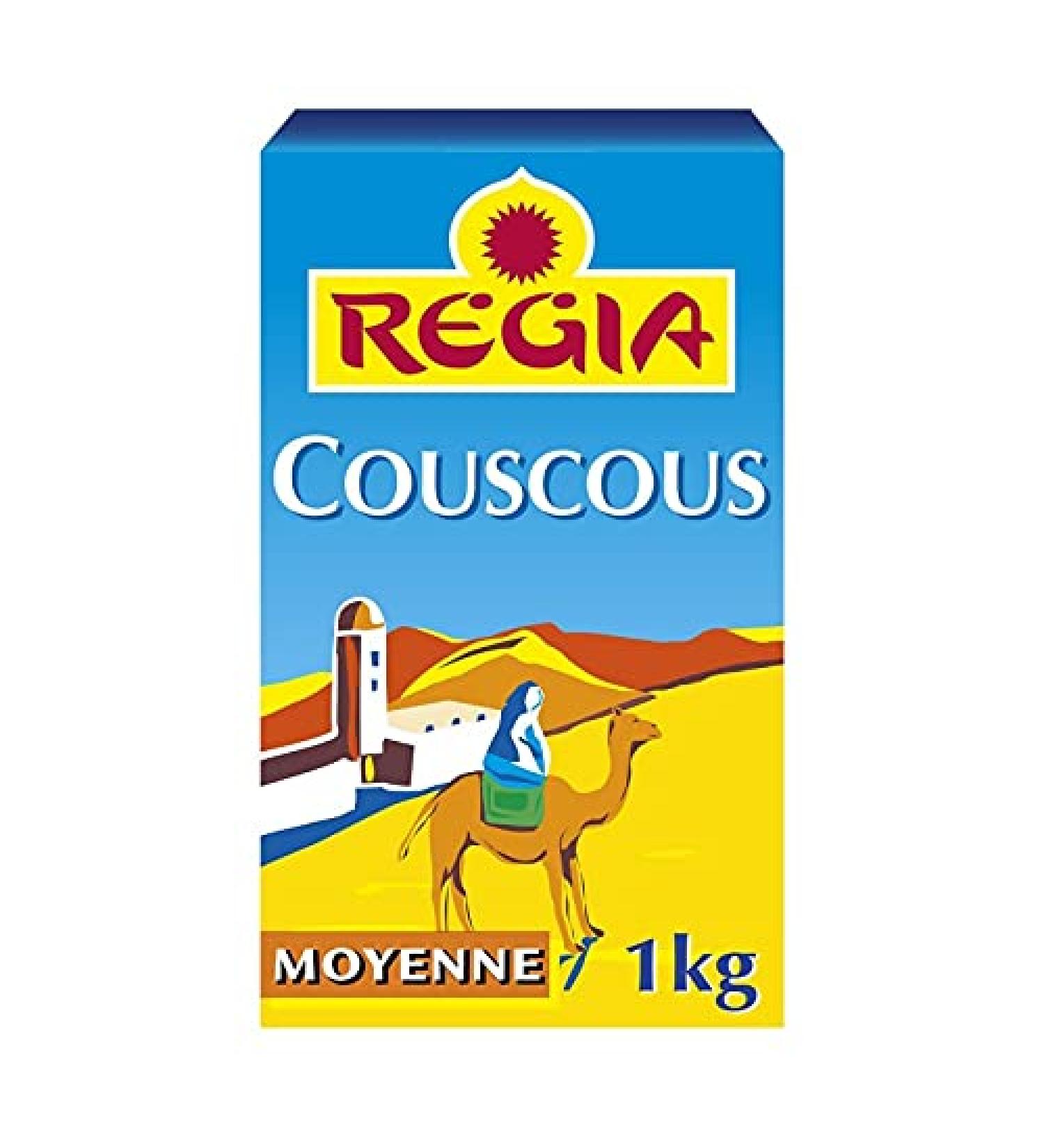  Epicerie sal e REGIA - Medium Couscous Semolina 1kg - Pack of 4 - Special Offer - Buy Online on GoSupps.com