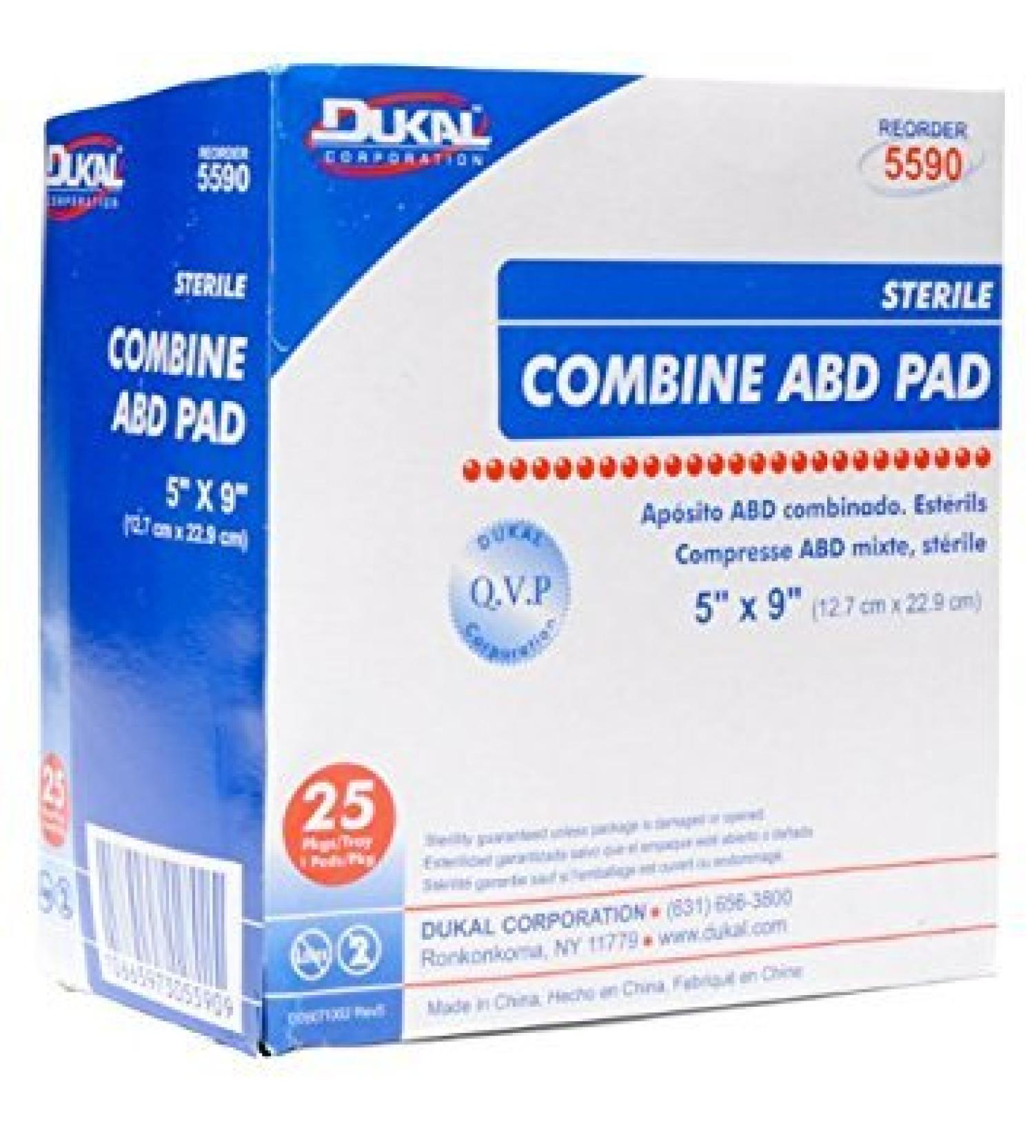 Combine Gauze Dressing 5x9 Sterile 20/box