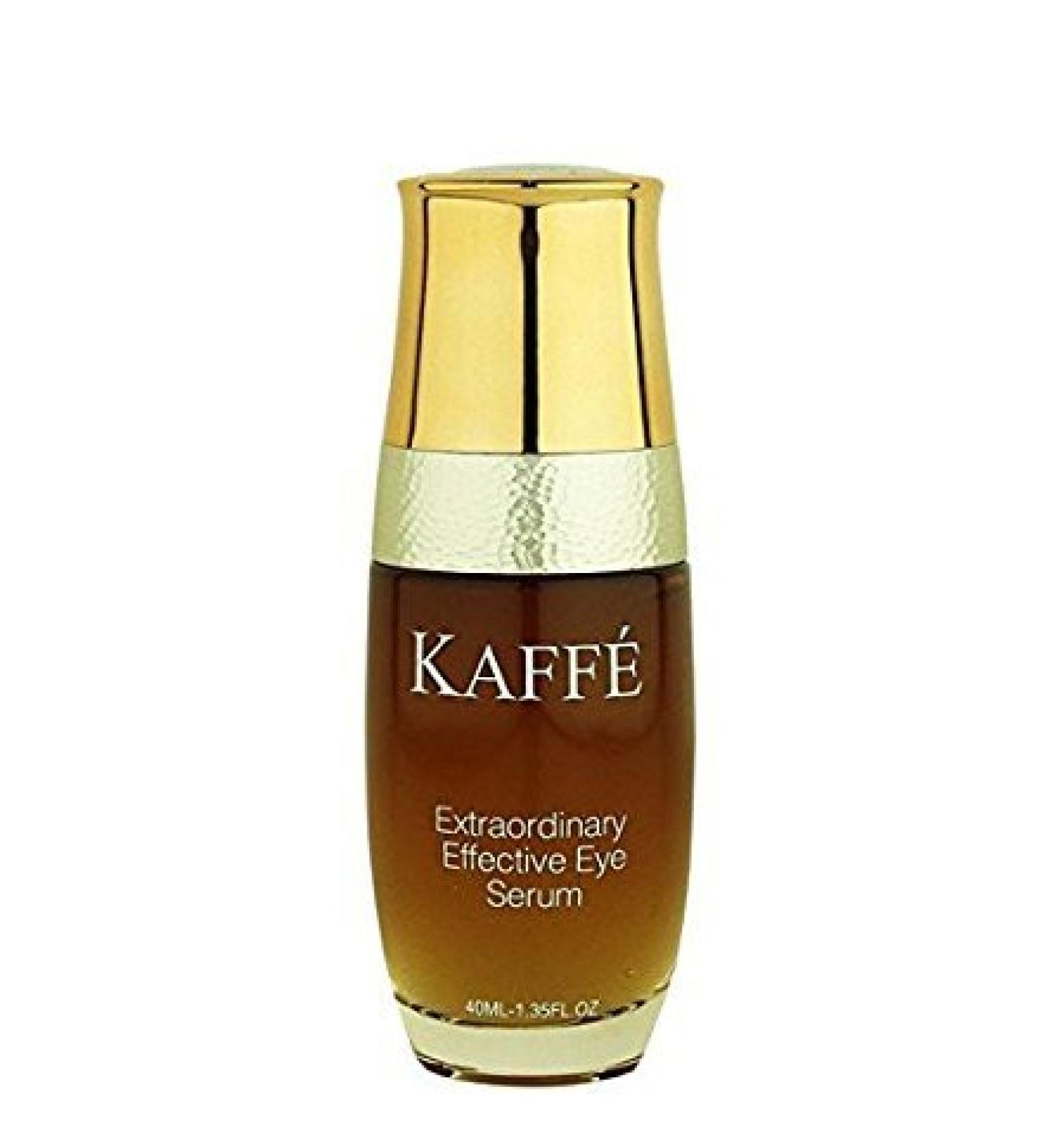 Kaffe Skincare Eye Serum - All Natural Organic Kona Coffee Formula for Puffiness Dark Circles & Crow's Feet Relief - Buy Online on GoSupps.com