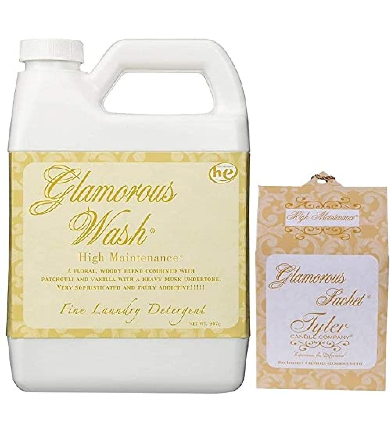 TYLER Glamour Wash Laundry Detergent High Maintenance (32 oz (w/Sachets))